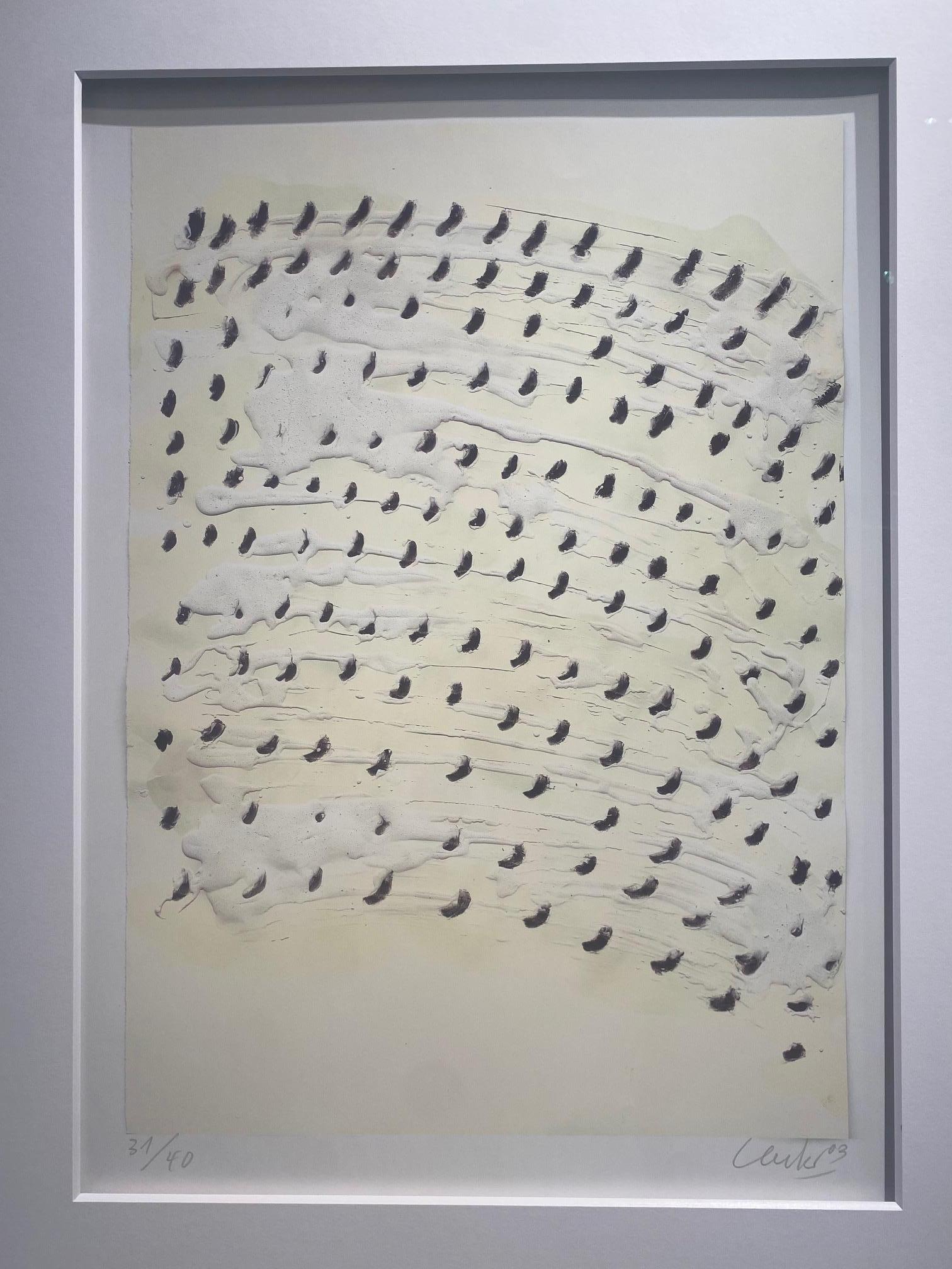 Cosmos - abstraktes zeitgenössisches minimalistisches Kunstwerk von Günther Uecker ZERO im Angebot 5