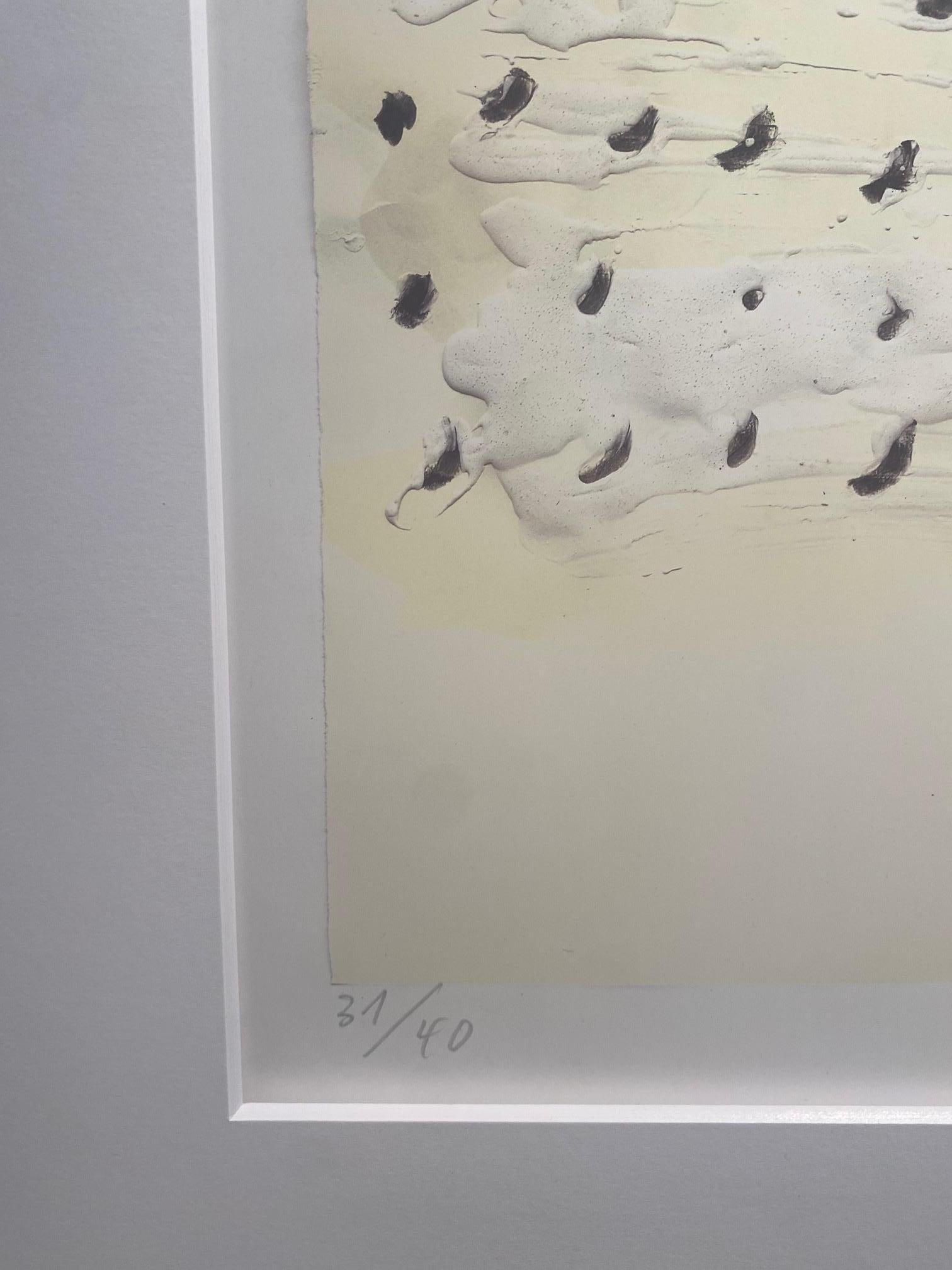 Cosmos - abstraktes zeitgenössisches minimalistisches Kunstwerk von Günther Uecker ZERO im Angebot 7