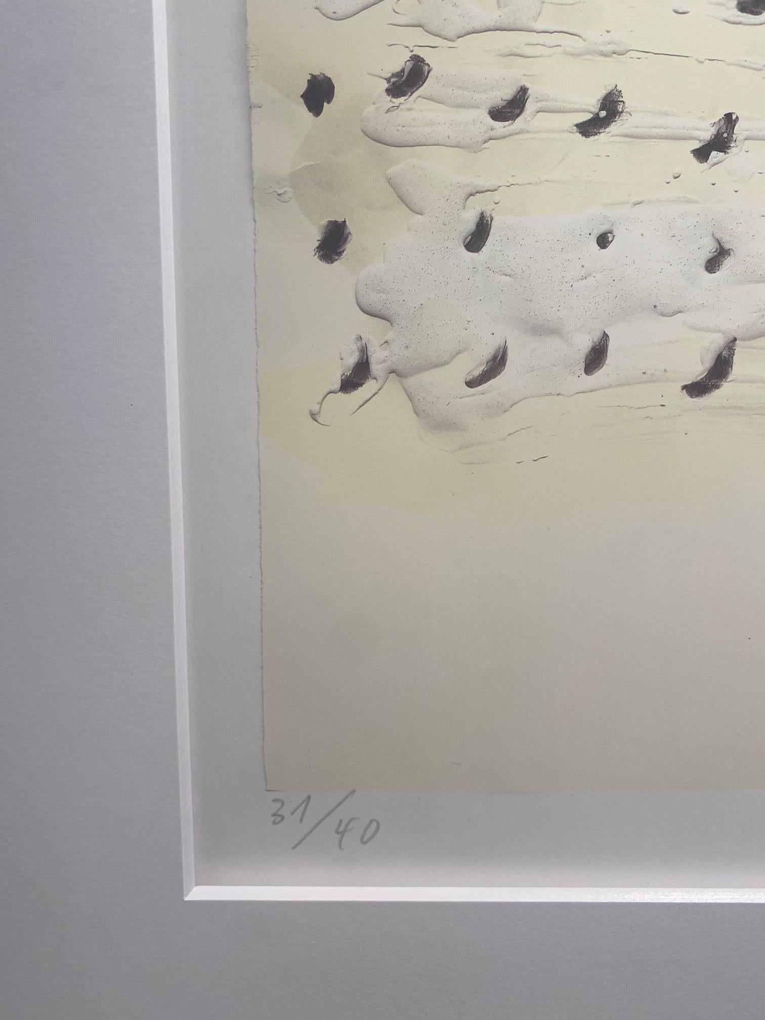 Cosmos - opera d'arte contemporanea astratta e minimalista di Günther Uecker ZERO in vendita 8