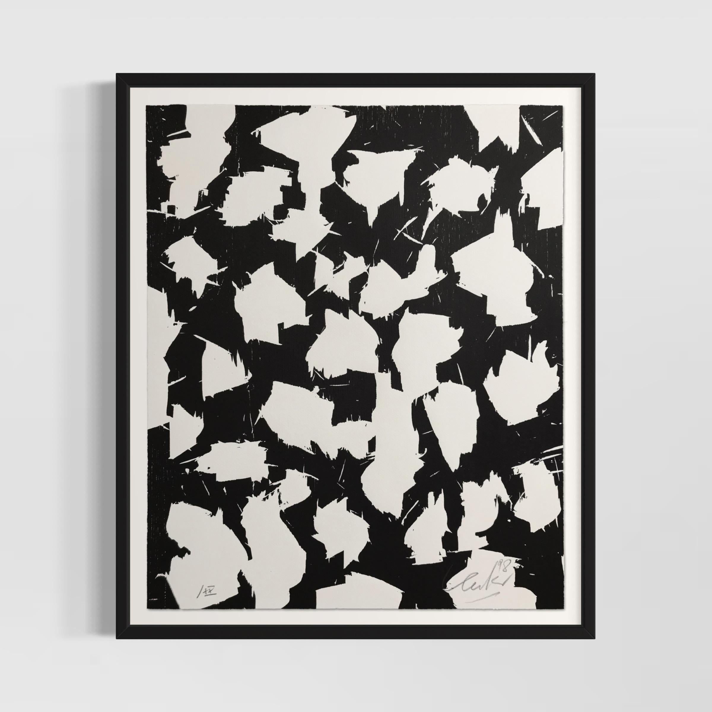 Günther Uecker, Lichtungen I - Signed Woodcut, Abstract Art, Zero, Minimalism 3