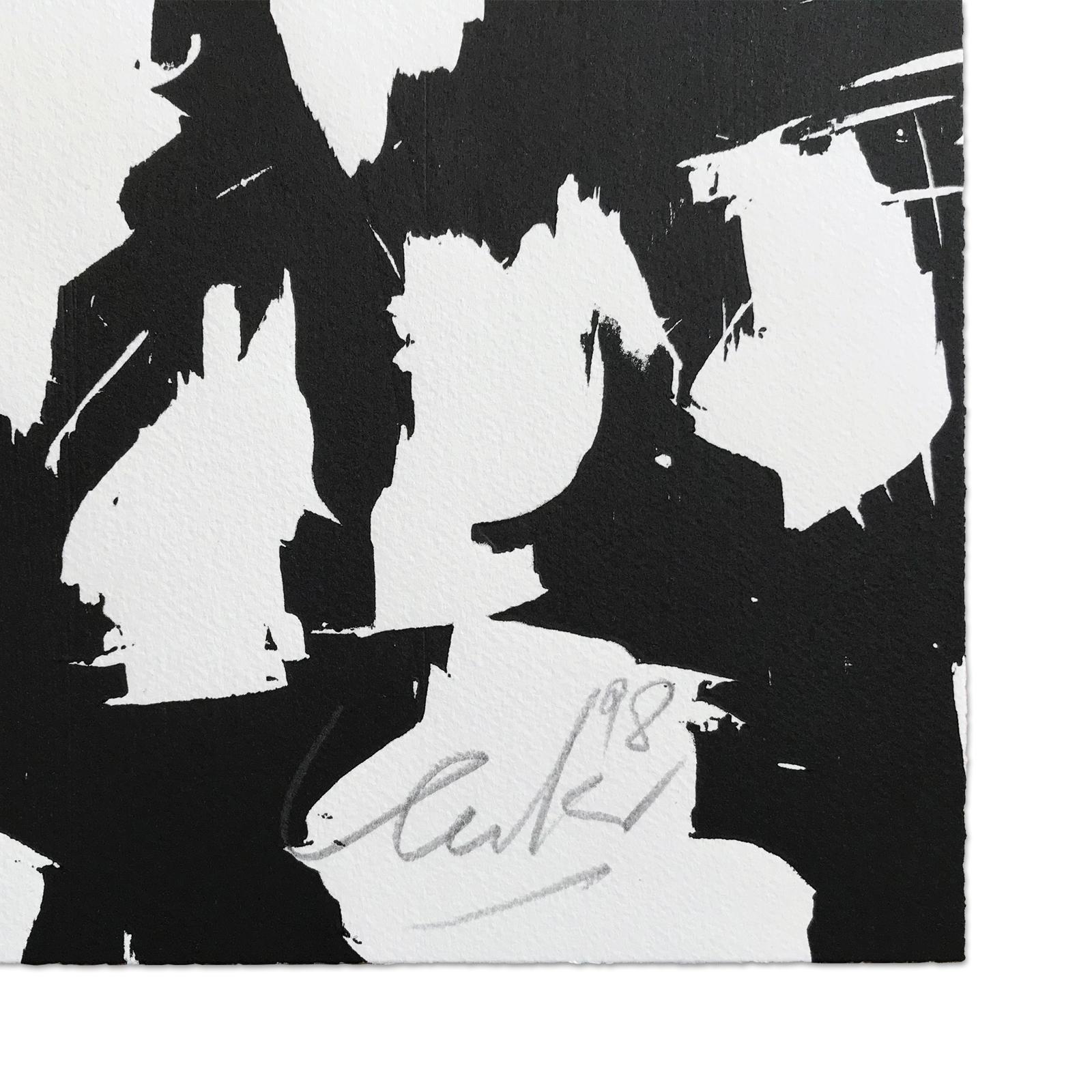Günther Uecker, Lichtungen I - Woodcut, Abstract Art, Zero, Signed Print en vente 1