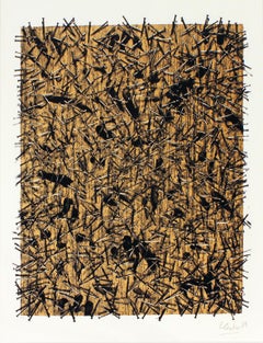 "Untitled" serigraph by artist Günther Uecker from the "Kinderstern" portfolio 