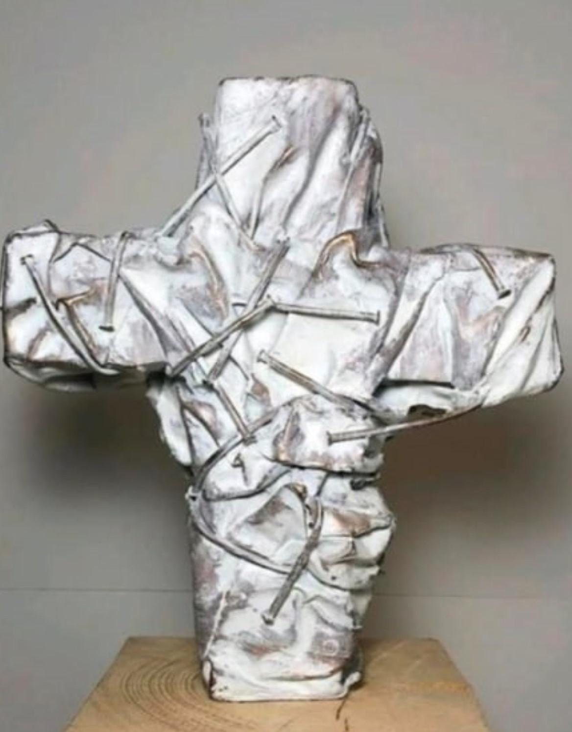 Nagelkreuz, Hell By Günther Uecker For Sale 1