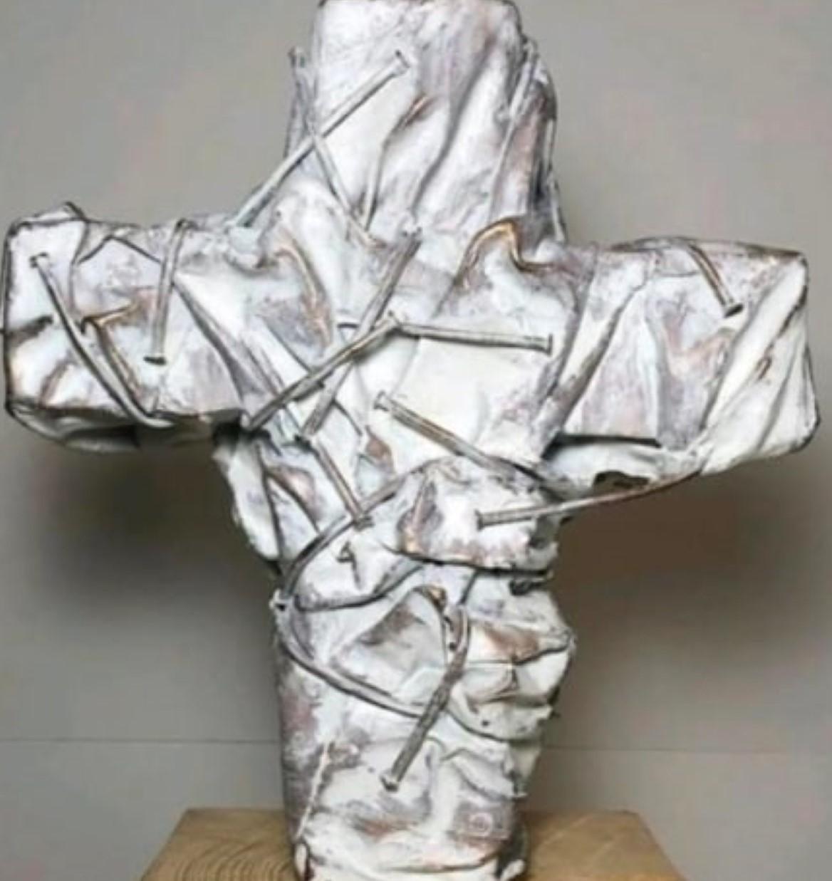 Nagelkreuz, Hell By Günther Uecker For Sale 2