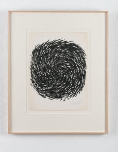 Günther Uecker Spiral, Original Lithograph, Signed and Numbered