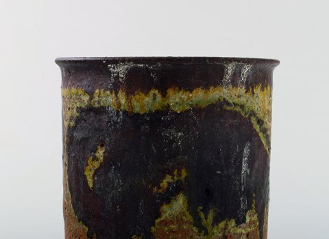 Gunver Bilde Sørensen, Danish Ceramist, Unique Ceramic Jar In Good Condition In Copenhagen, DK