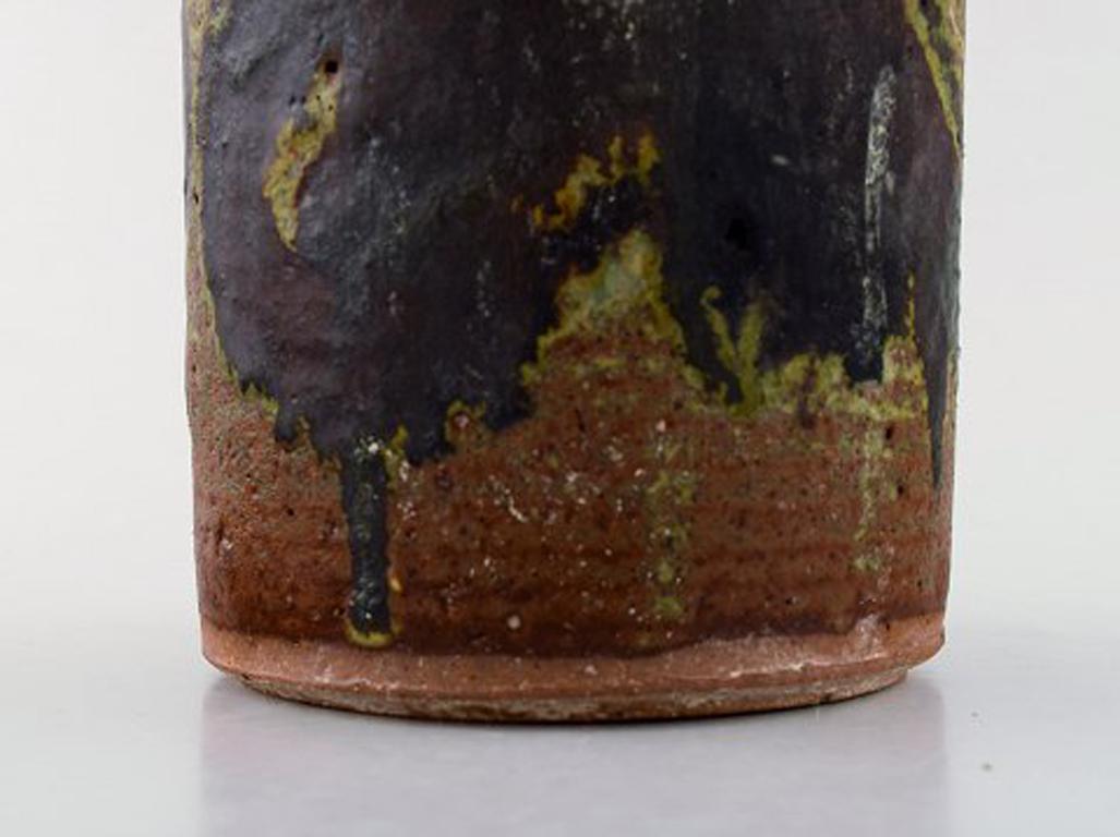 Mid-20th Century Gunver Bilde Sørensen, Danish Ceramist, Unique Ceramic Jar