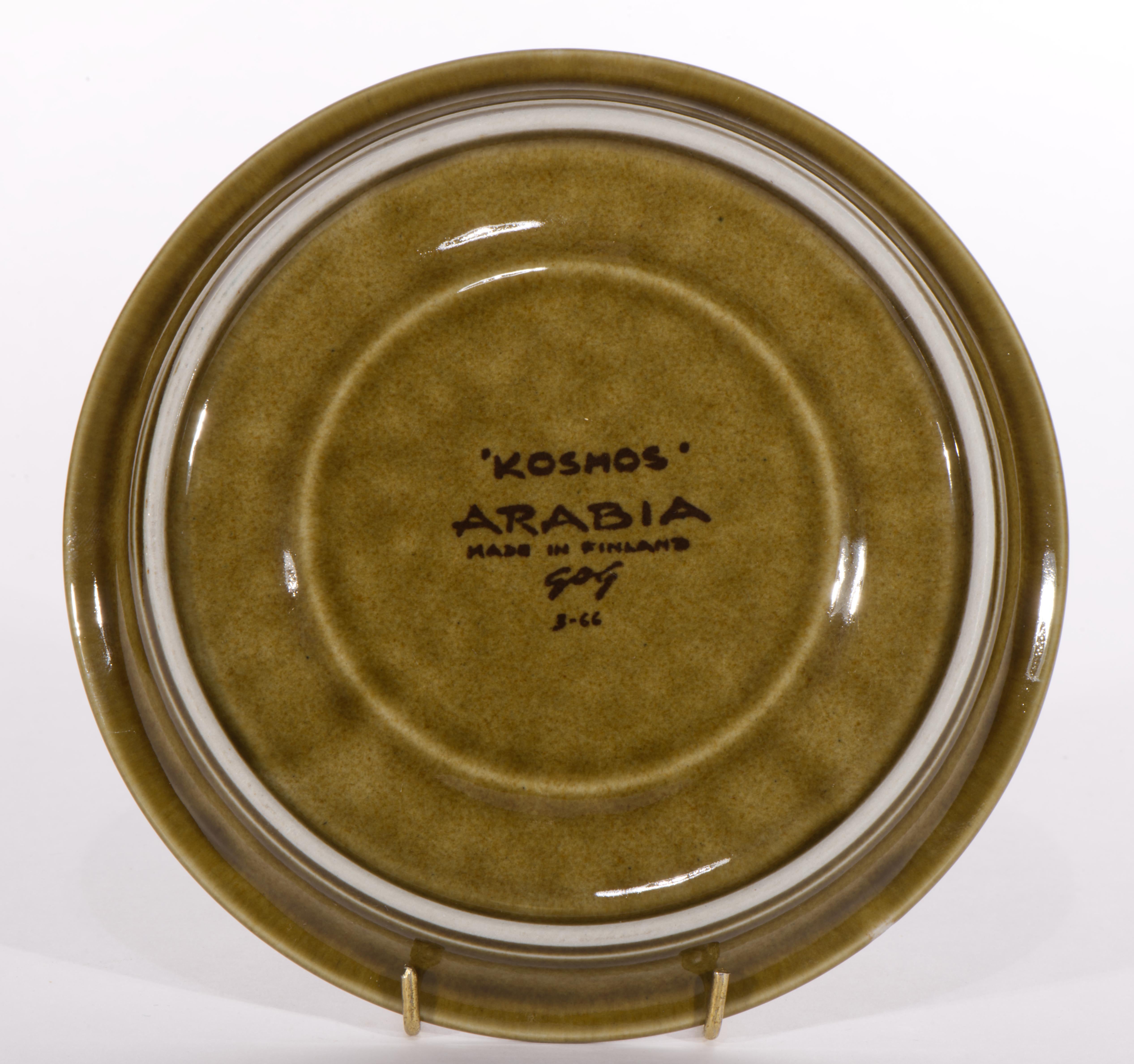 Gunvor Olin-Grönqvist for Arabia Kosmos Tea Service for 4, Finland 1962-1976 For Sale 2