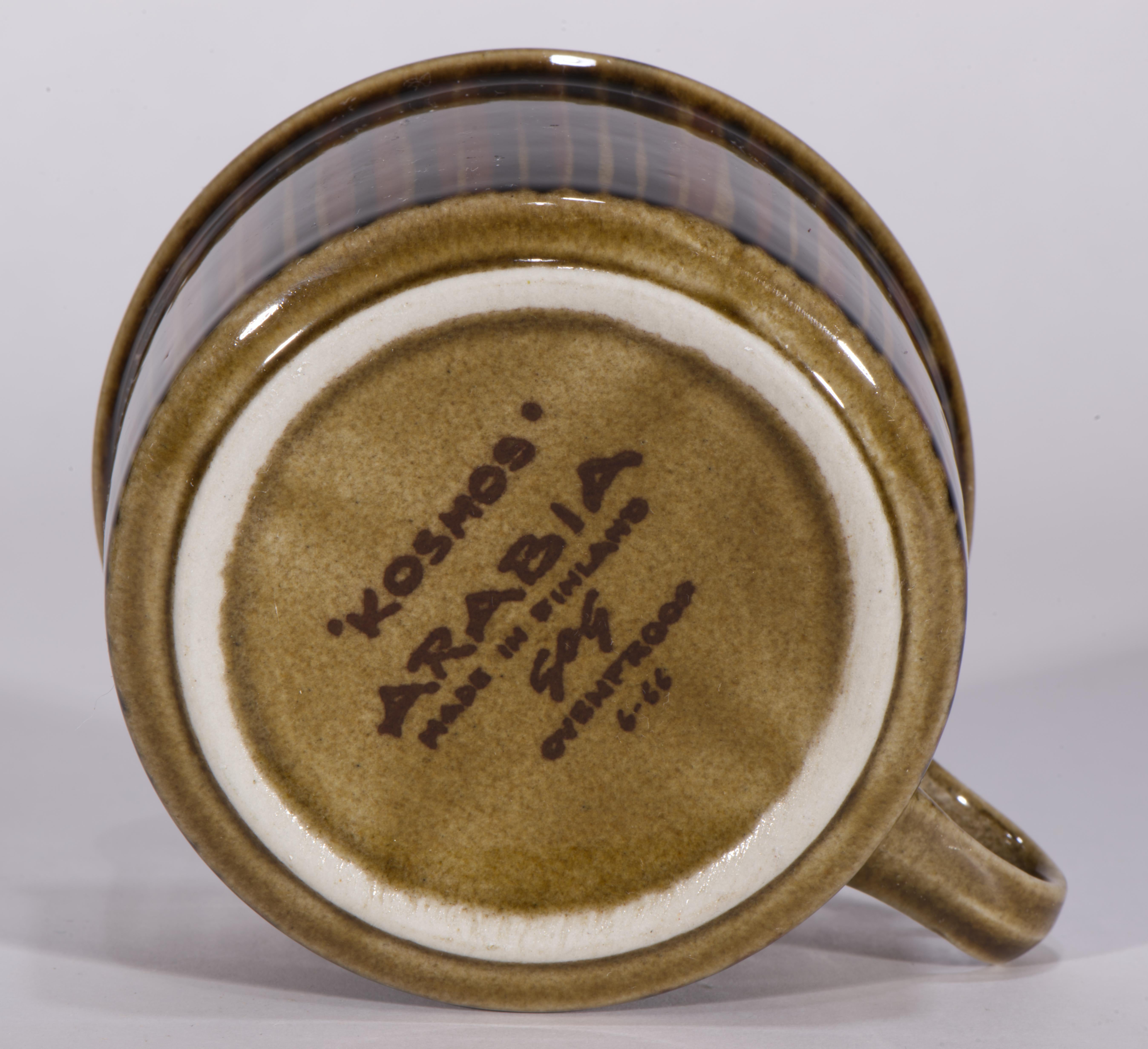 20th Century Gunvor Olin-Grönqvist for Arabia Kosmos Tea Service for 4, Finland 1962-1976 For Sale