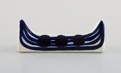 Gunvor Olin Gronqvist for Arabia, Two Rare Knife Rests in Glazed Ceramics
