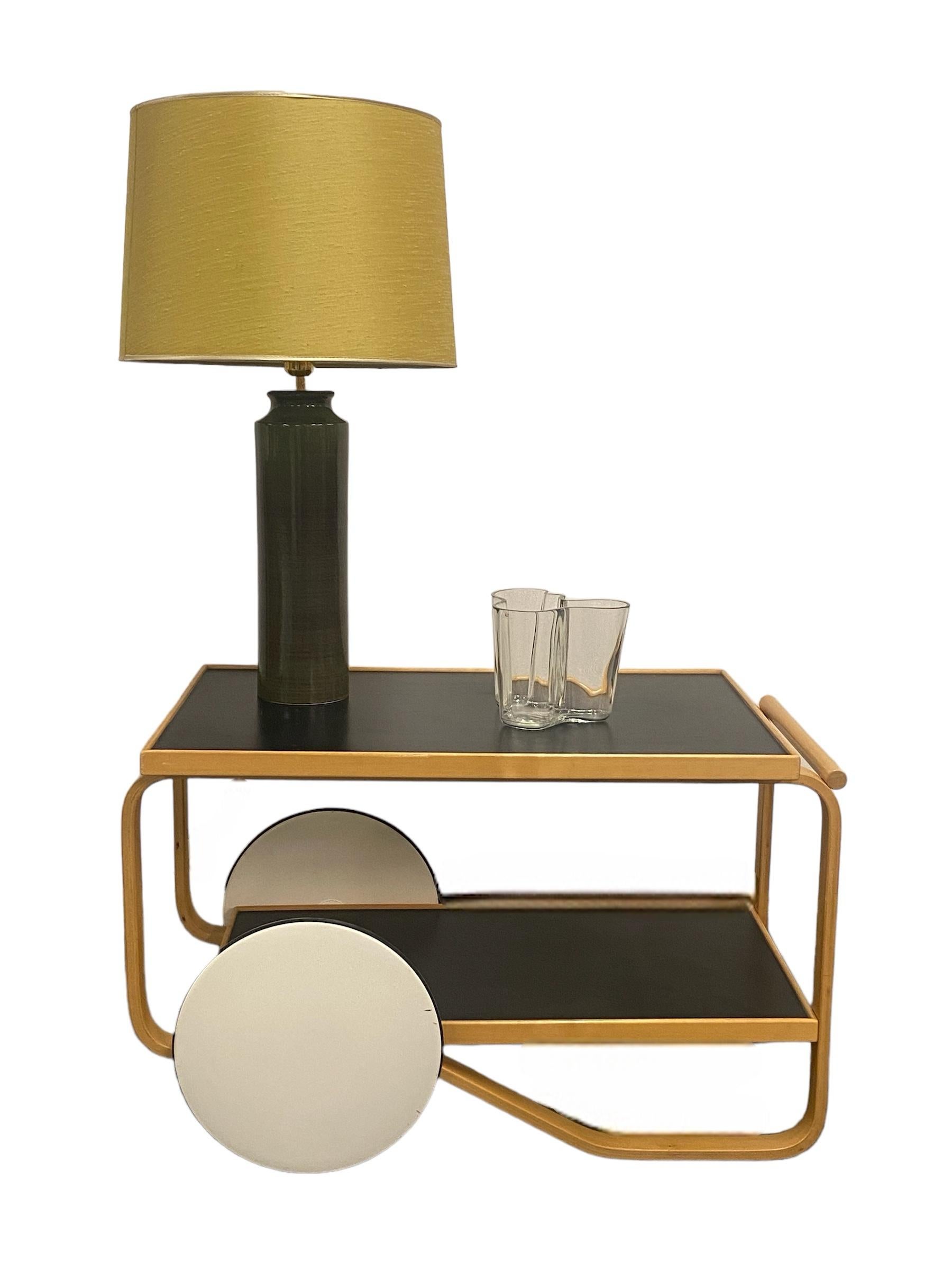 Paire de lampes de table de grande taille de Gunvor Olin-Grönqvist, Arabia en vente 3