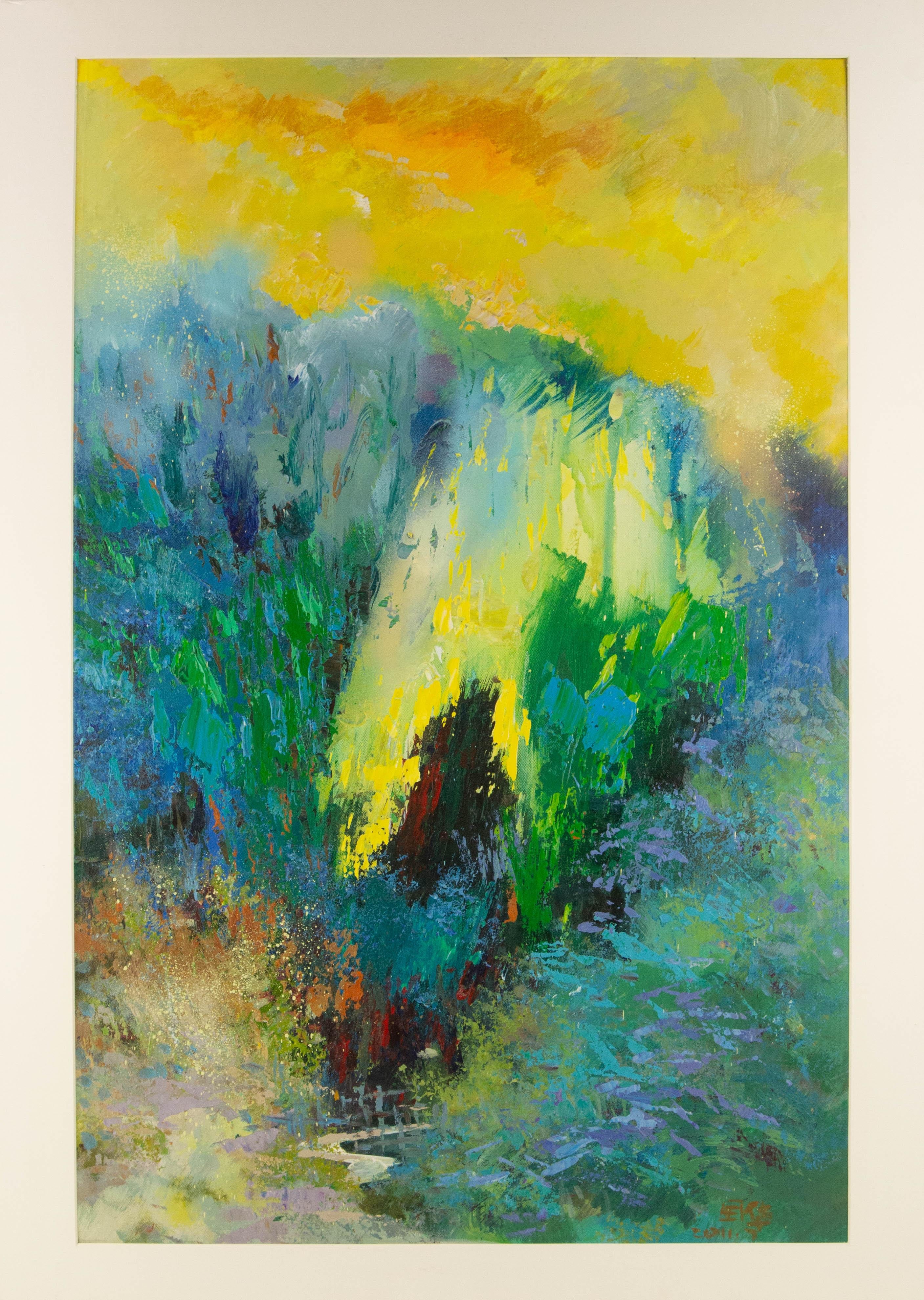 Guohua Meng Abstract Original Acrylic Painting 