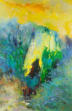 Guohua Meng Abstract Original Acrylic Painting "Phantom VI"