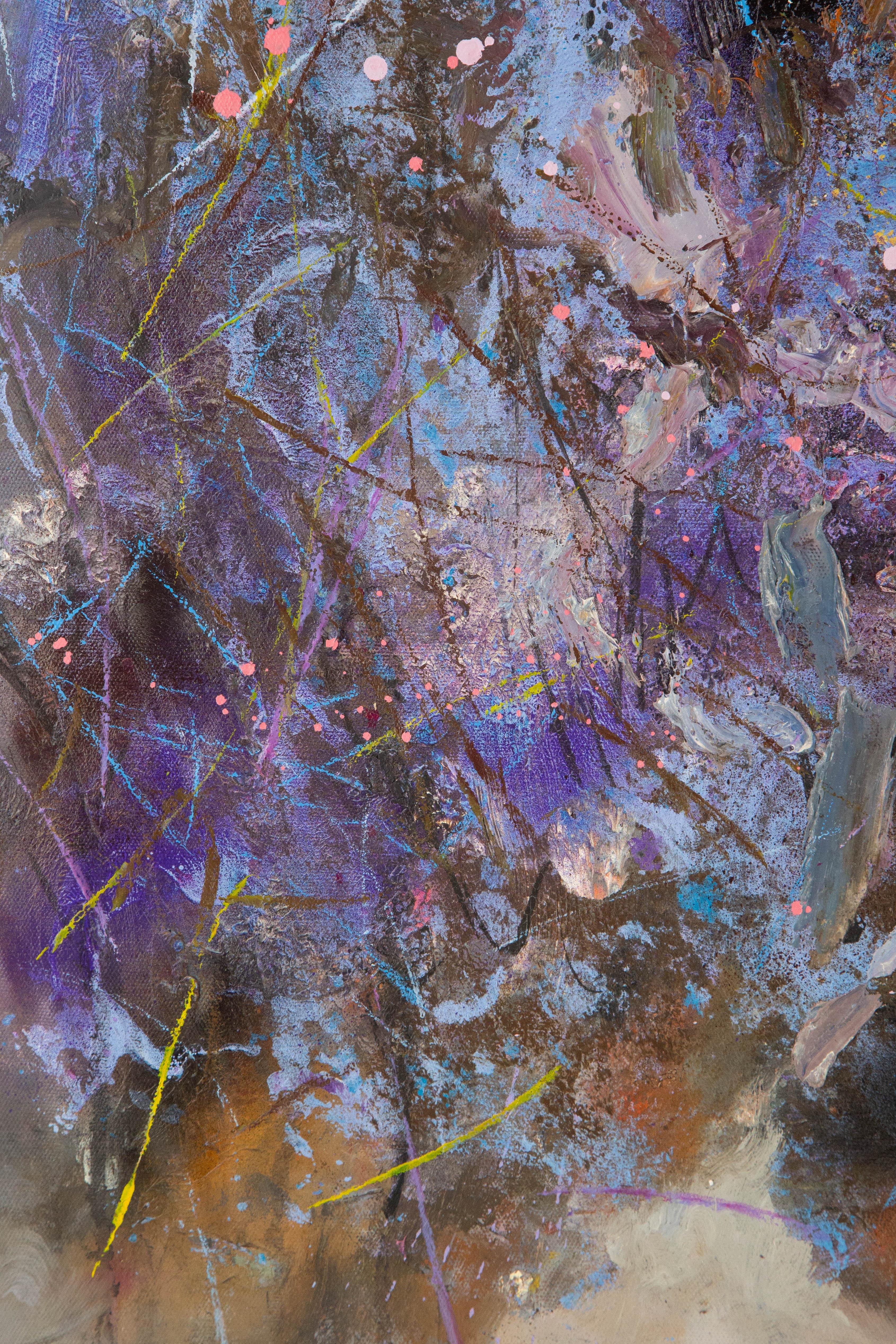 Guohua Meng Floral Original Mixed Media 
