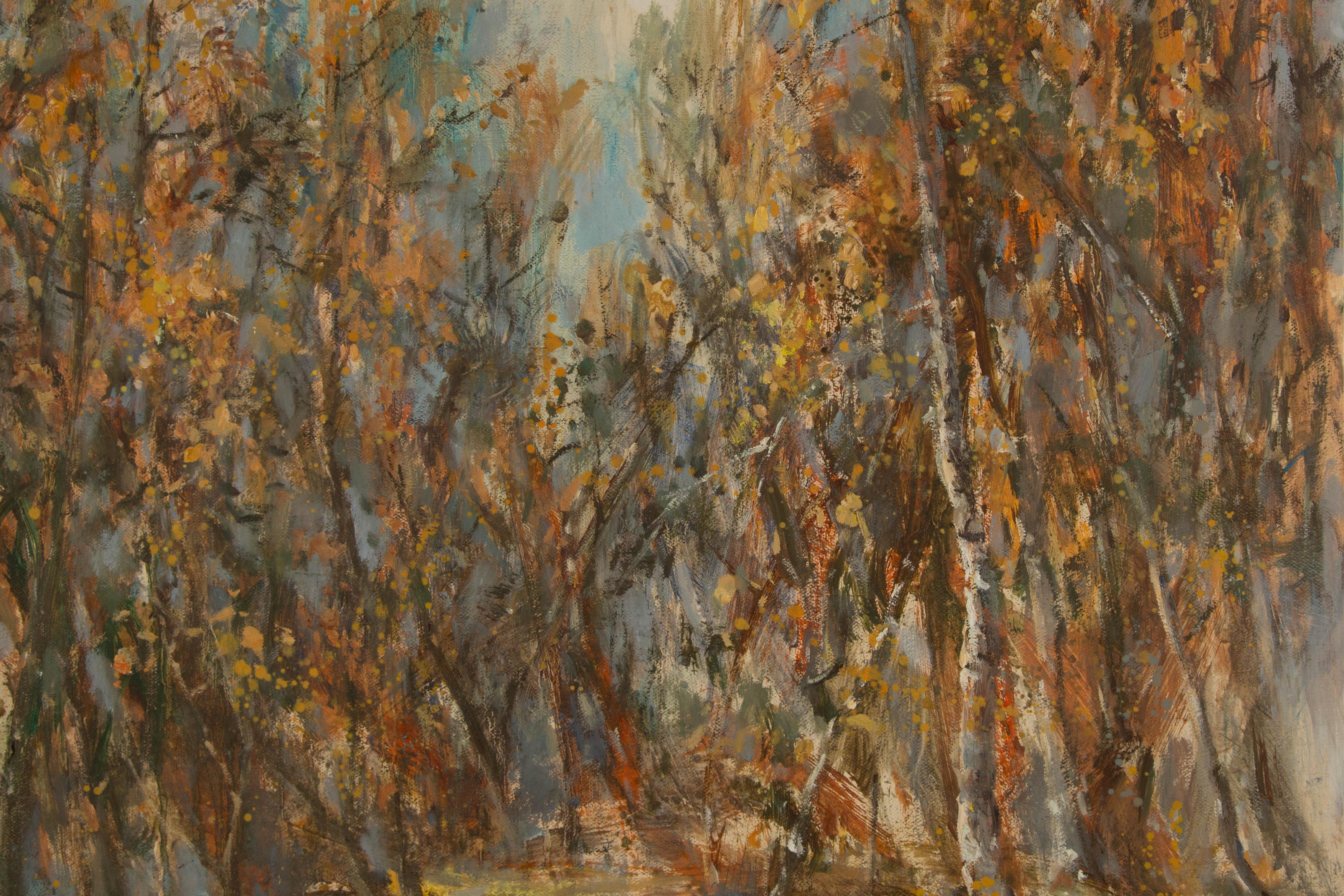 Guojun Zhang Paisaje Original Óleo Sobre Lienzo 