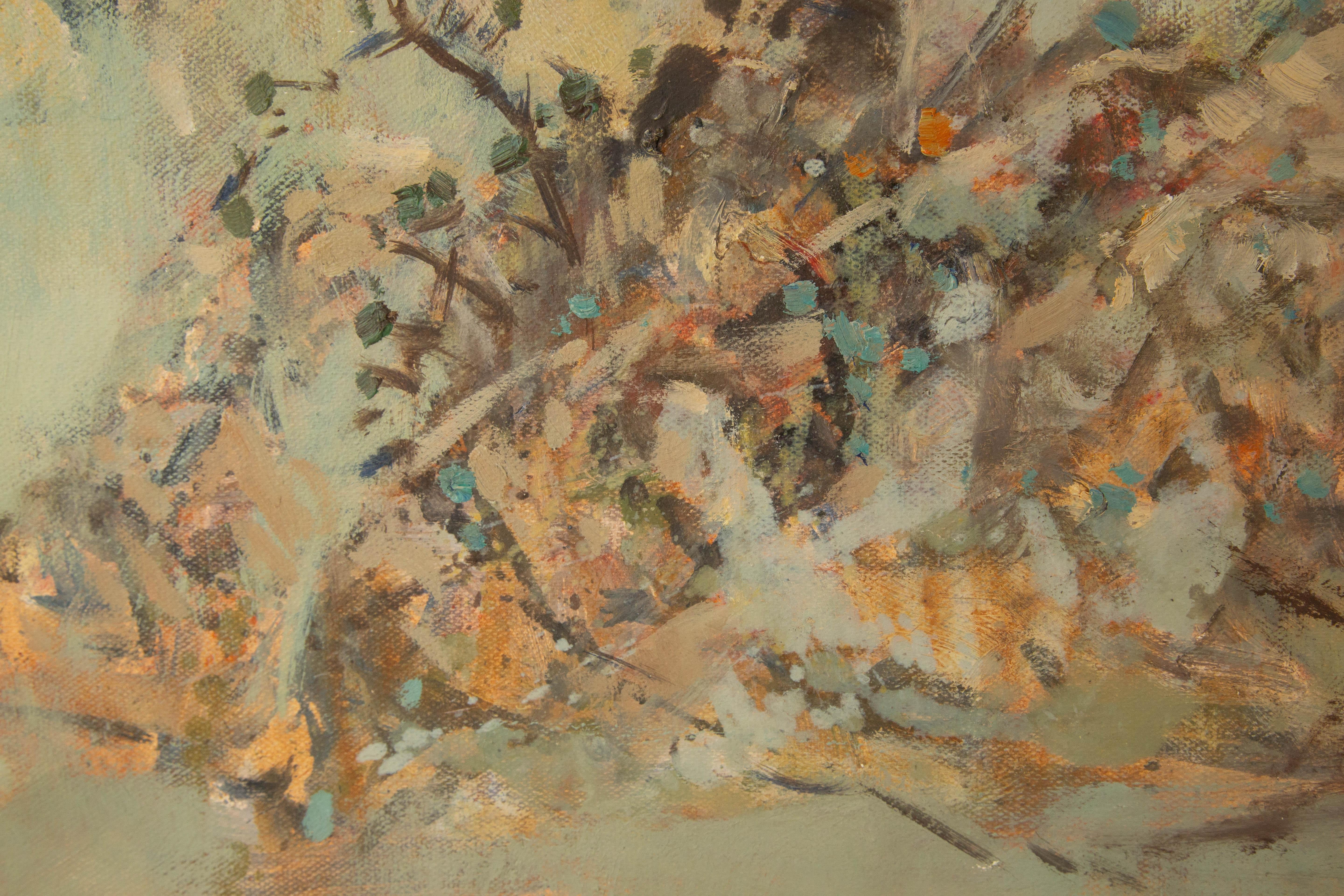 Guojun Zhang Paisaje Óleo original sobre lienzo 