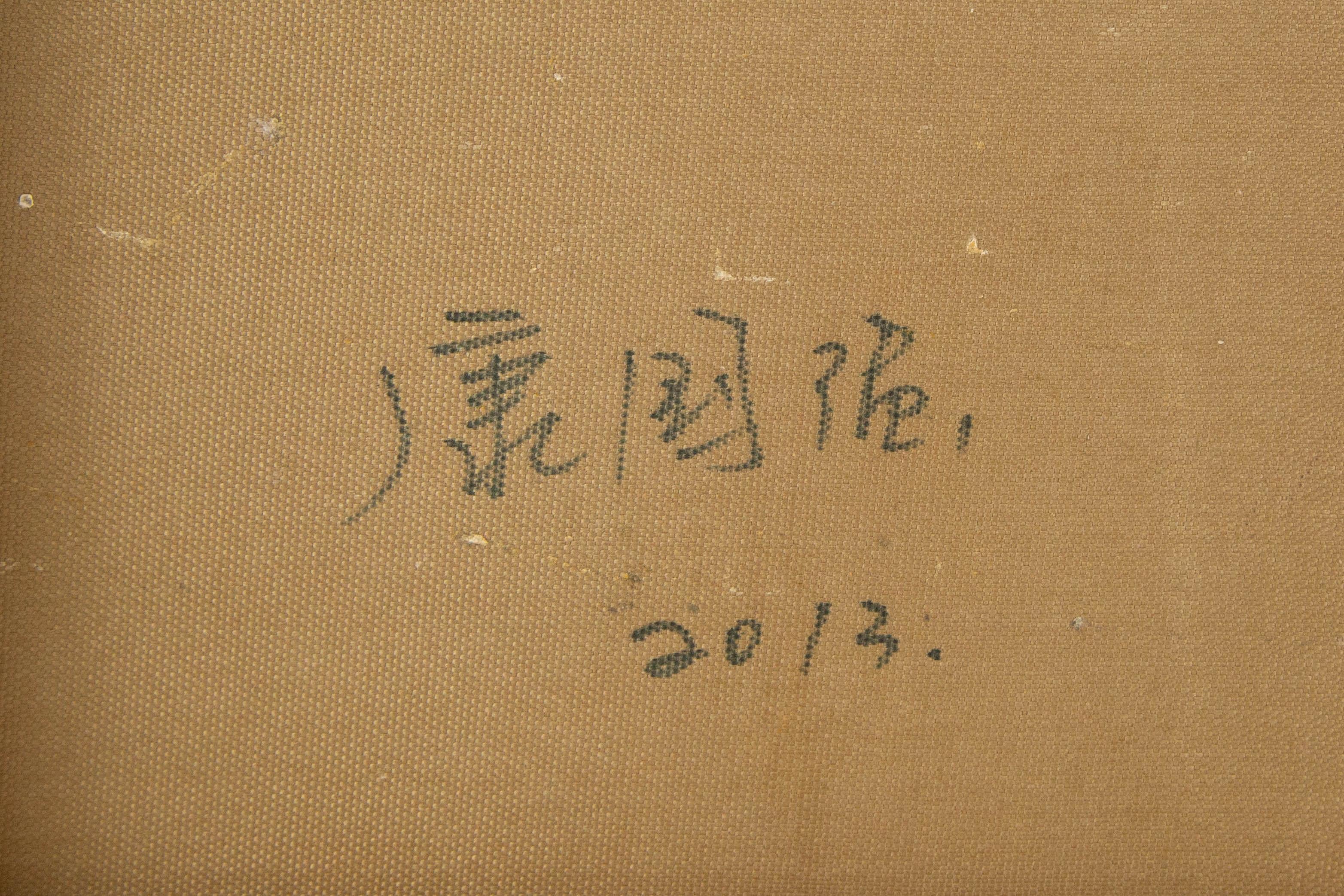 Guoqiang Kang Postimpressionistisches Original in Mischtechnik 