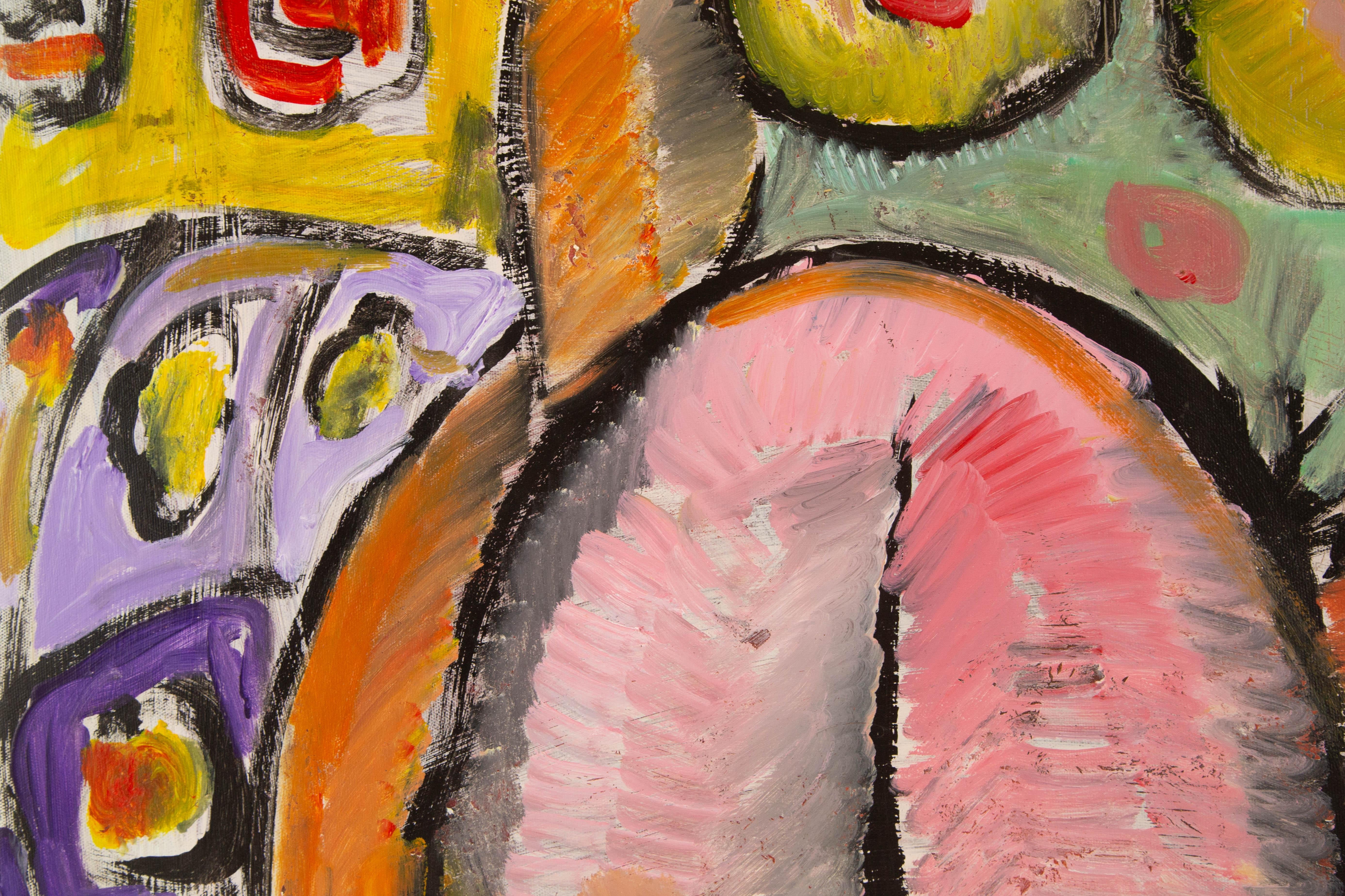 Guoqiang Kang Postimpressionistisches Original in Mischtechnik 