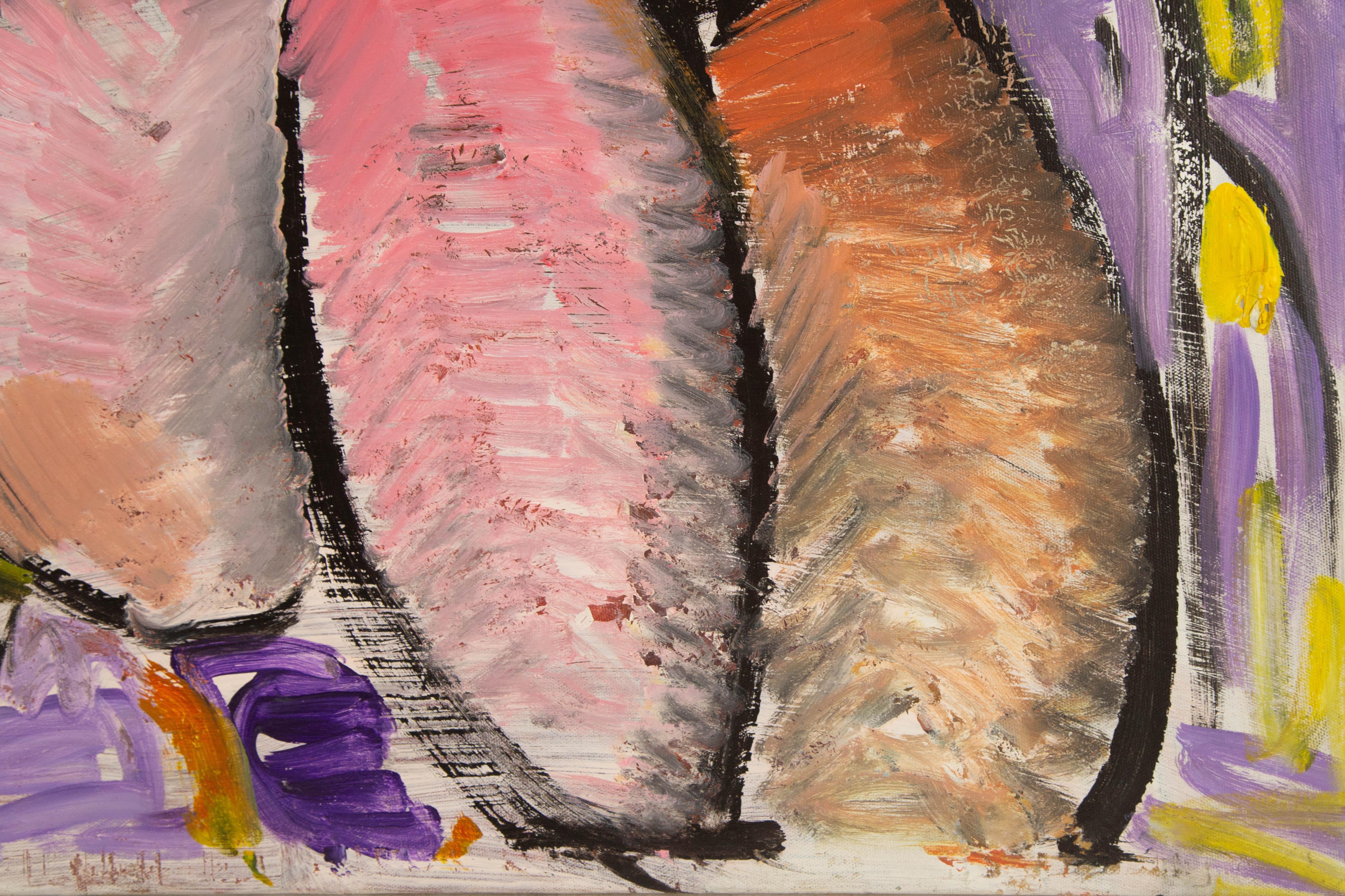 Guoqiang Kang Postimpressionistisches Original in Mischtechnik 