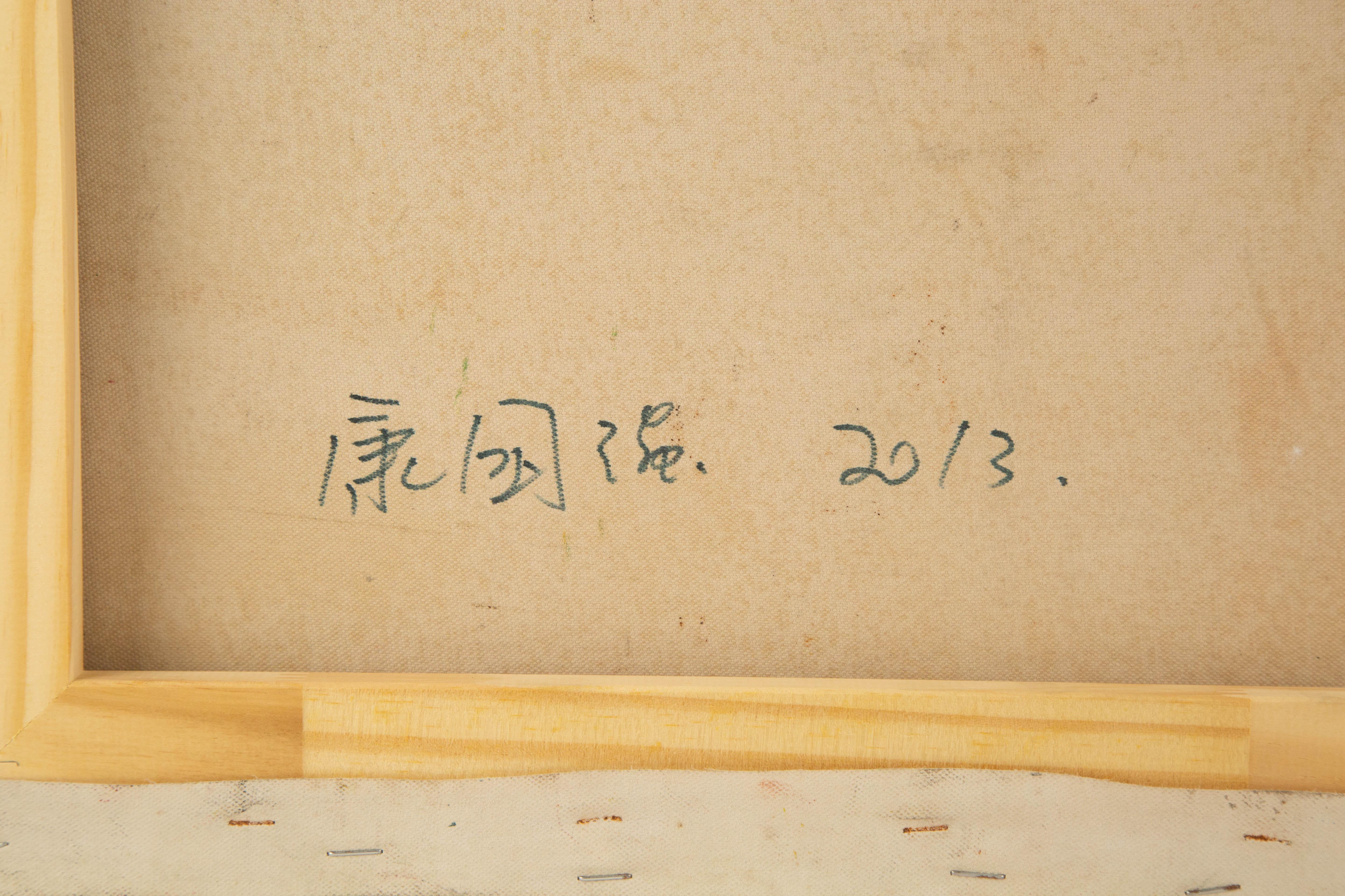 Guoqiang Kang Post-Impressionist Original Öl auf Leinwand 