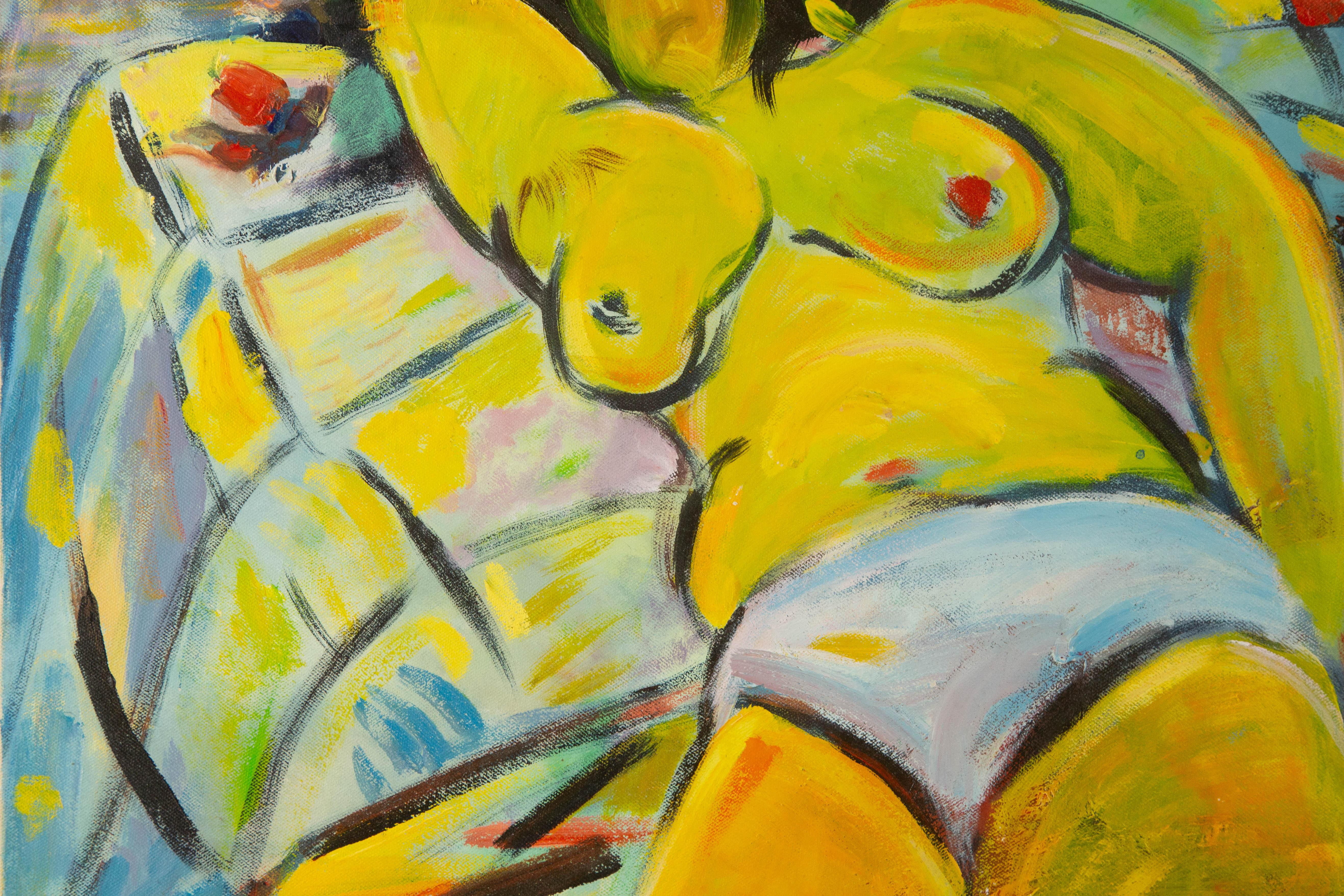 Guoqiang Kang Post-Impressionist Original Öl auf Leinwand 