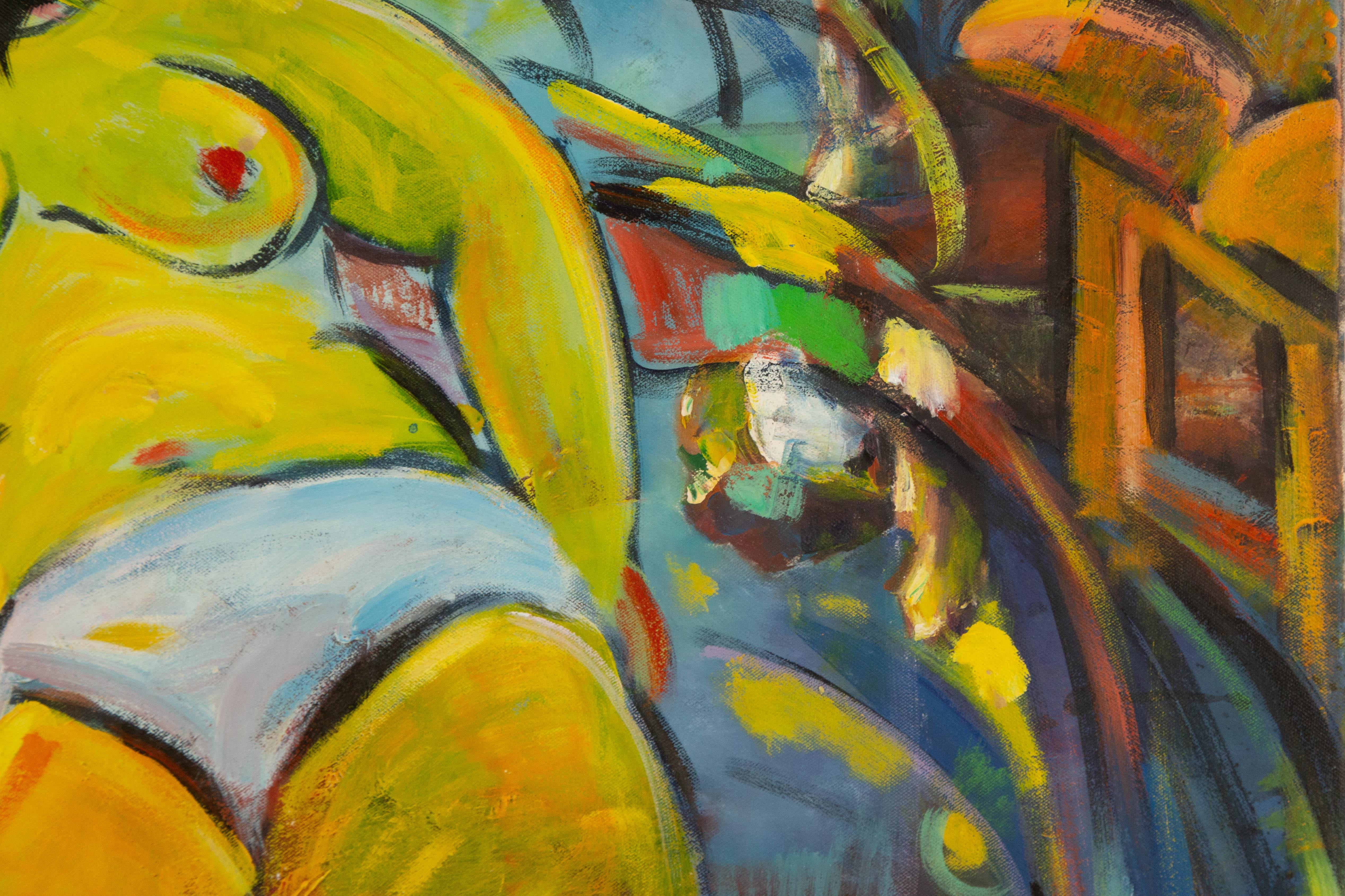 Guoqiang Kang Post-Impressionist Original Öl auf Leinwand 