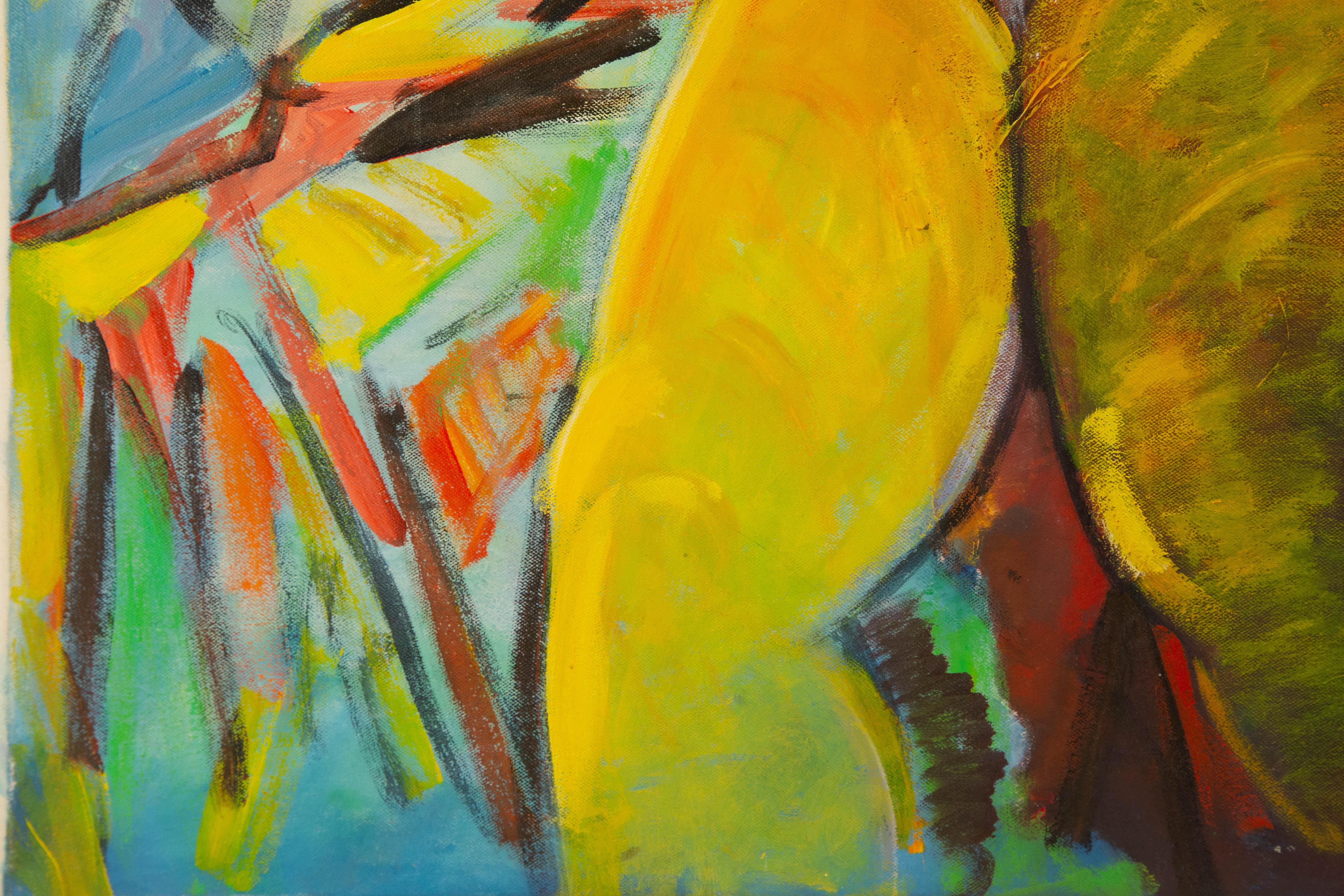 Guoqiang Kang Post-Impressionist Original Öl auf Leinwand 