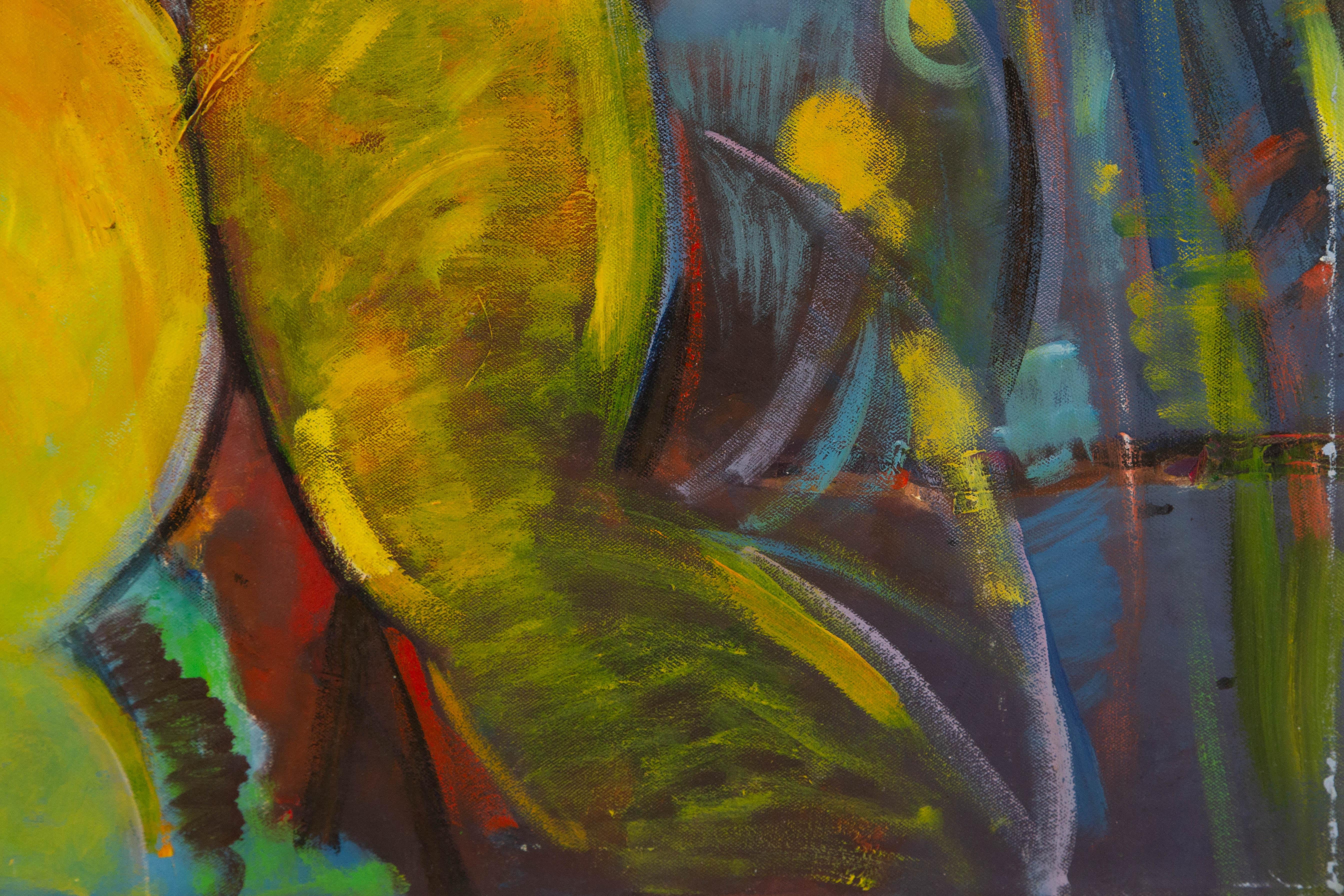 Guoqiang Kang Post-Impressionist Original Öl auf Leinwand 
