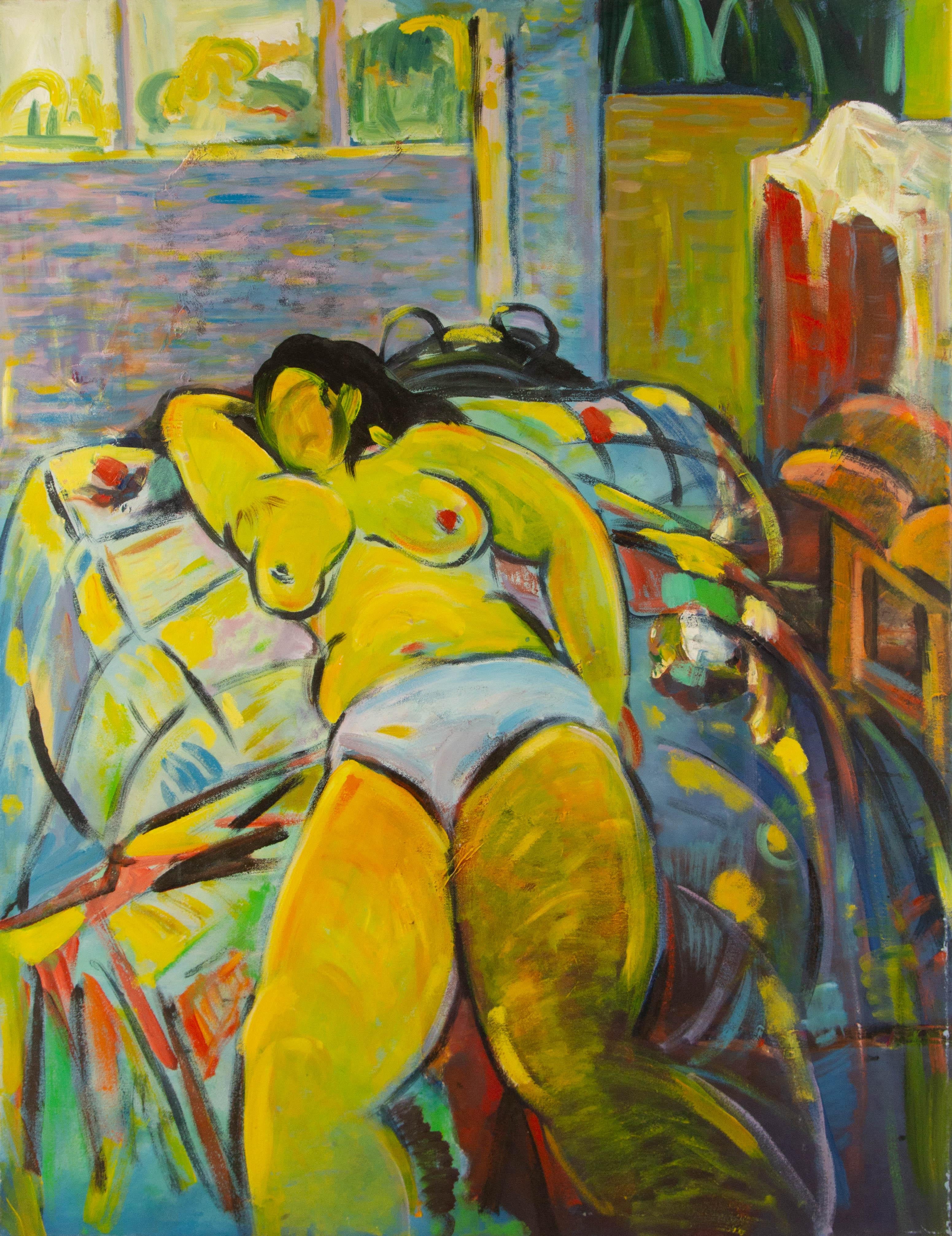  Titel: Studio-Reihe 11
 Medium: Öl auf Leinwand
 Größe: 35,5 x 27,5 Zoll
 Rahmen: Einrahmungsmöglichkeiten vorhanden!
 Zustand: Das Gemälde scheint in gutem Zustand zu sein.
 
 Jahr: 2013
 Künstler: Guoqiang Kang
 Unterschrift: Unterzeichnet
 Ort