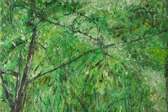Guoqiang Nin Landscape Original Oil On Canvas "Hidden Scenes"