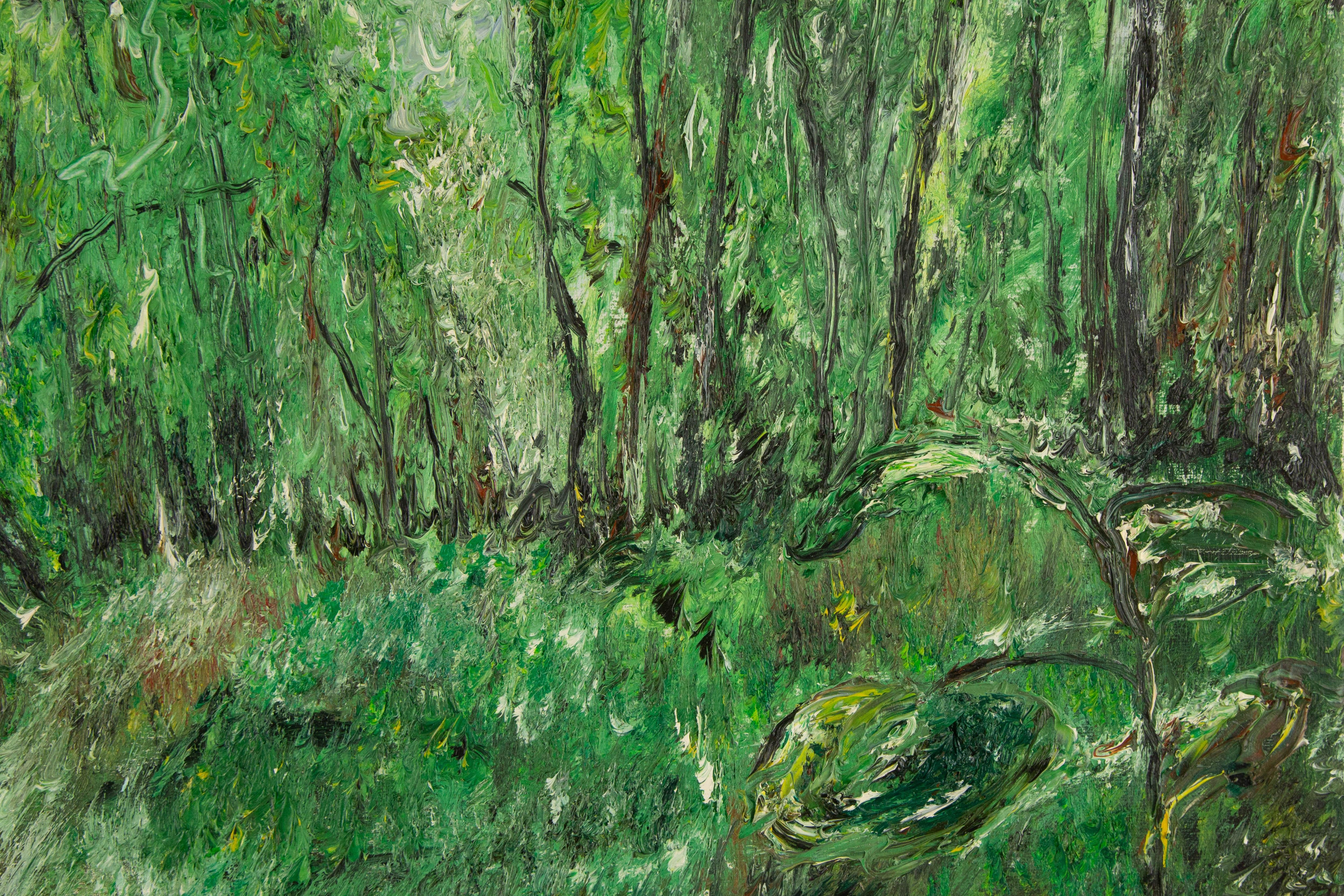 Guoqiang Nin Landschaft Original Öl auf Leinwand 
