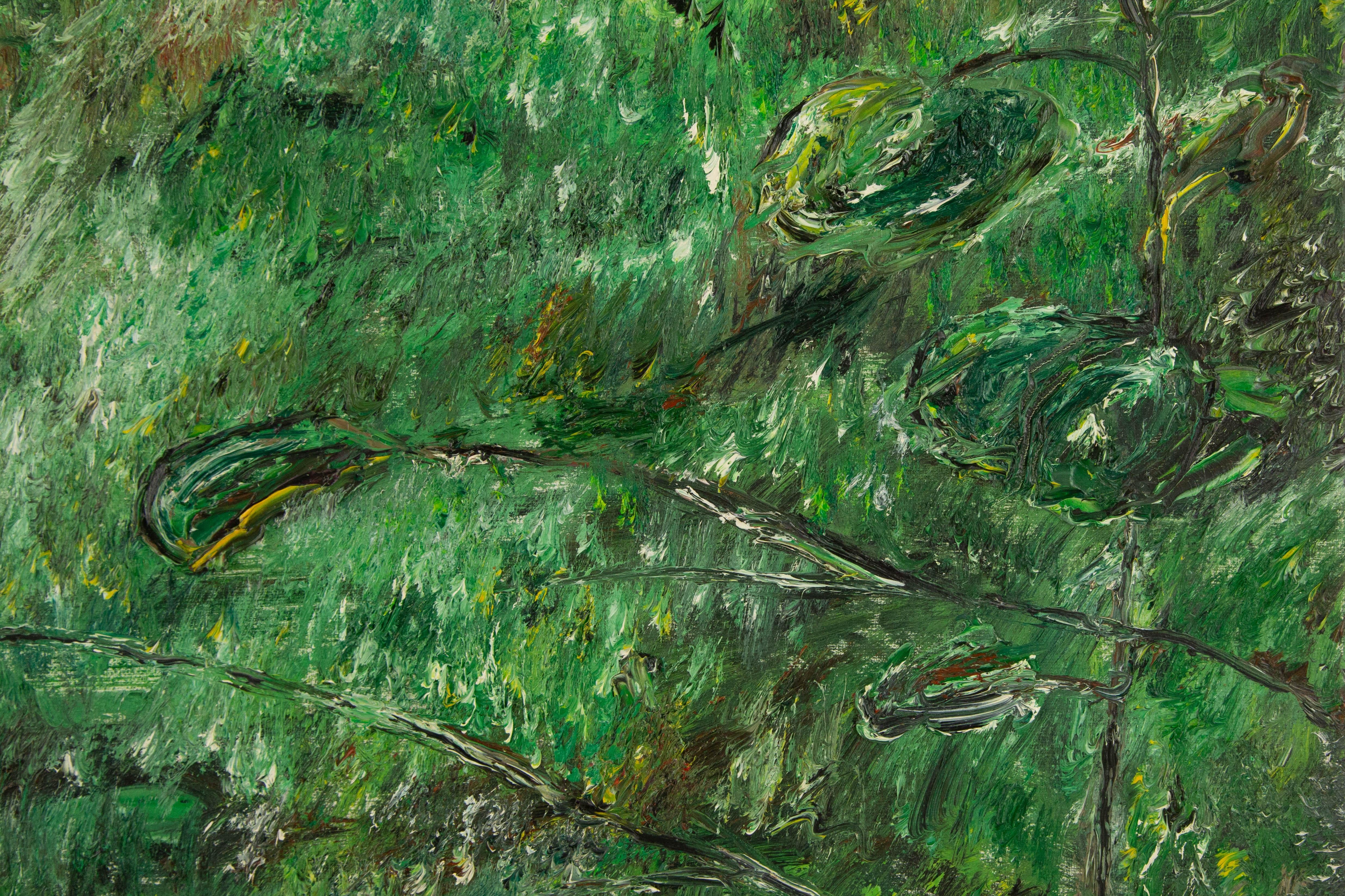 Guoqiang Nin Landschaft Original Öl auf Leinwand 