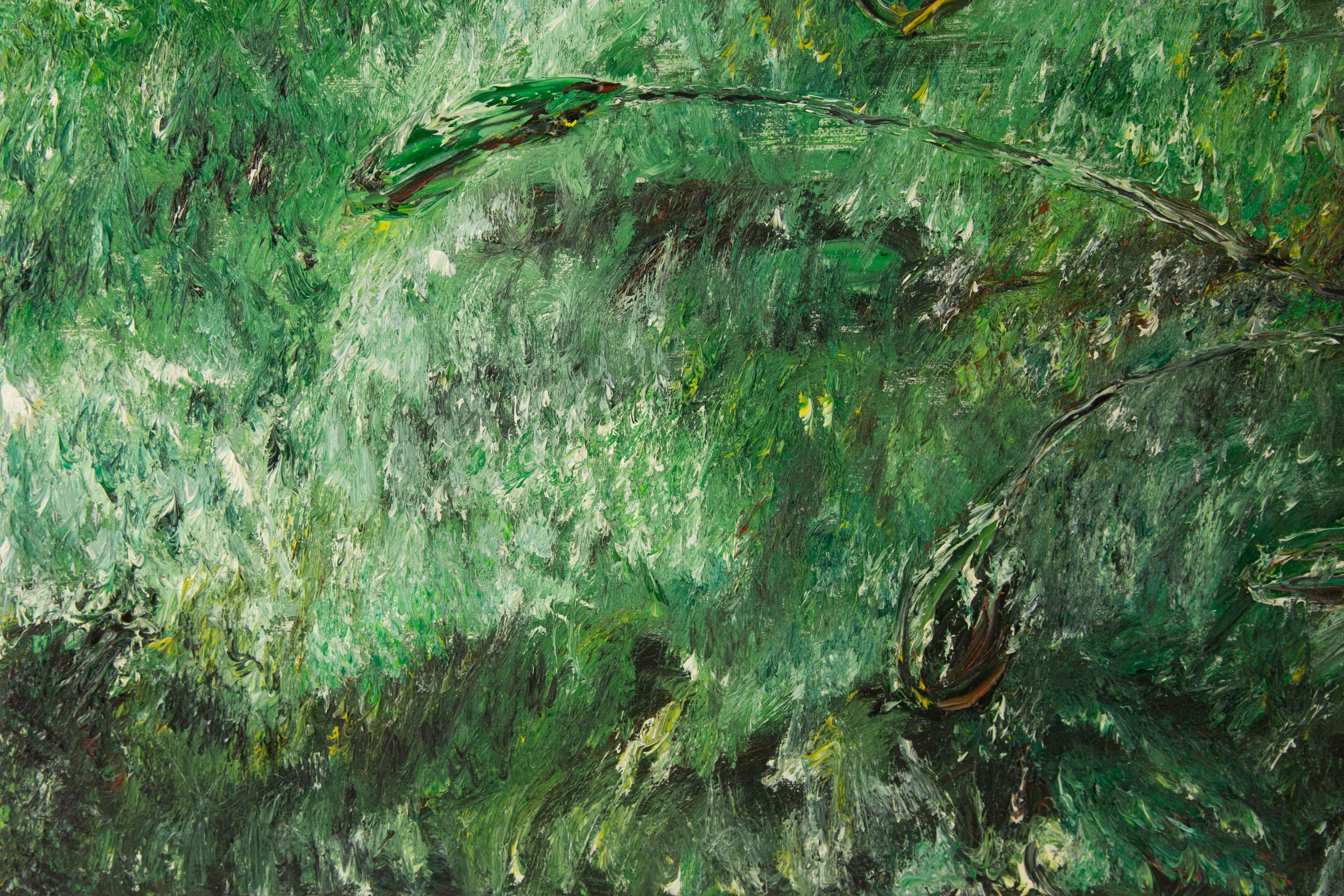 Guoqiang Nin Landschaft Original Öl auf Leinwand 