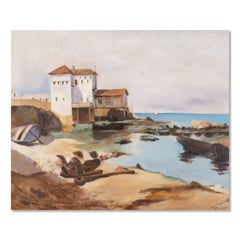 Guoqiang Ning Peinture à l'huile impressionniste originale "By The Water" (Au bord de l'eau)