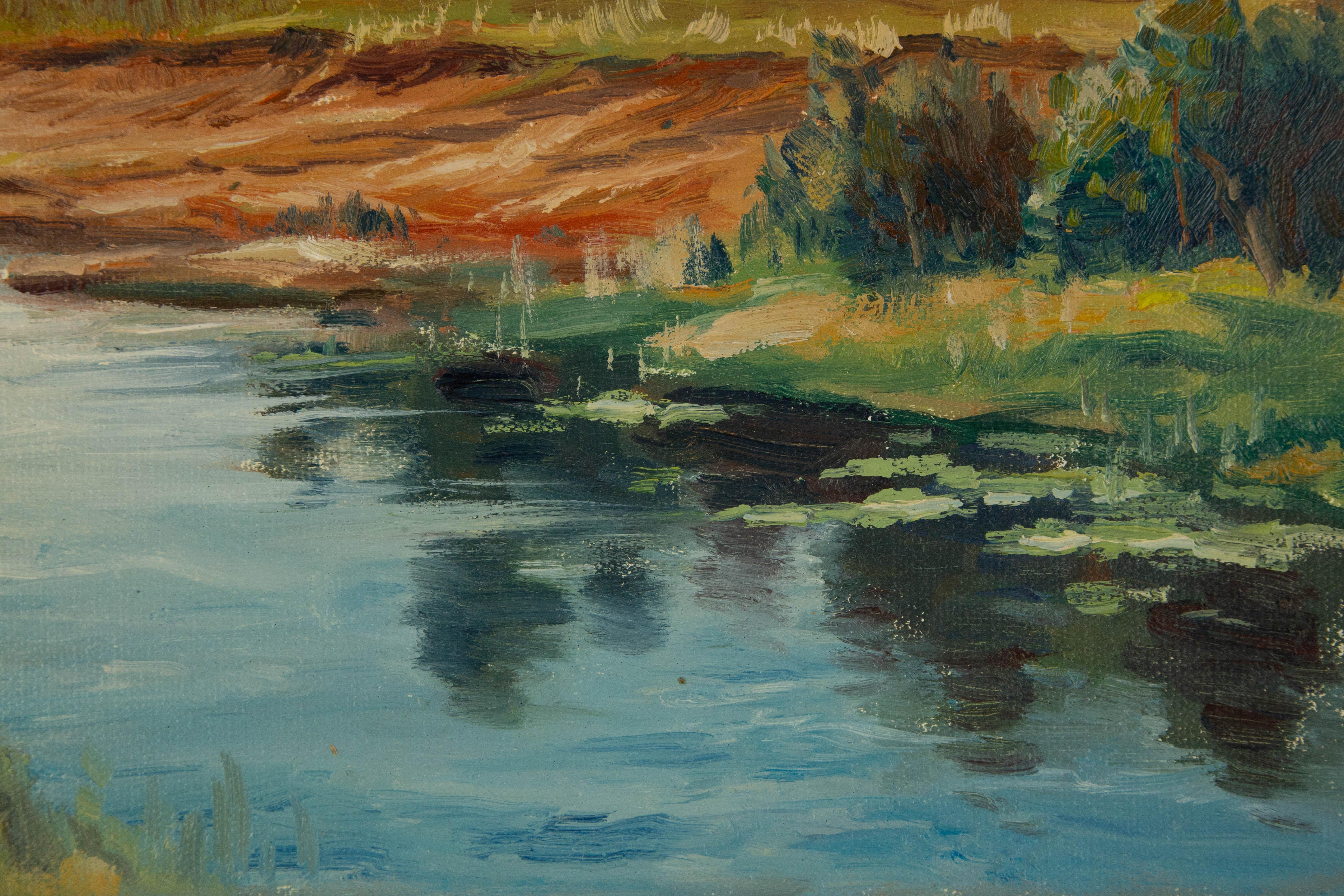 Guoqiang Ning Landscape Original Oil On Canvas 