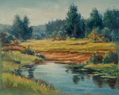 Guoqiang Ning Paisaje Original Óleo Sobre Lienzo "Montañas III"
