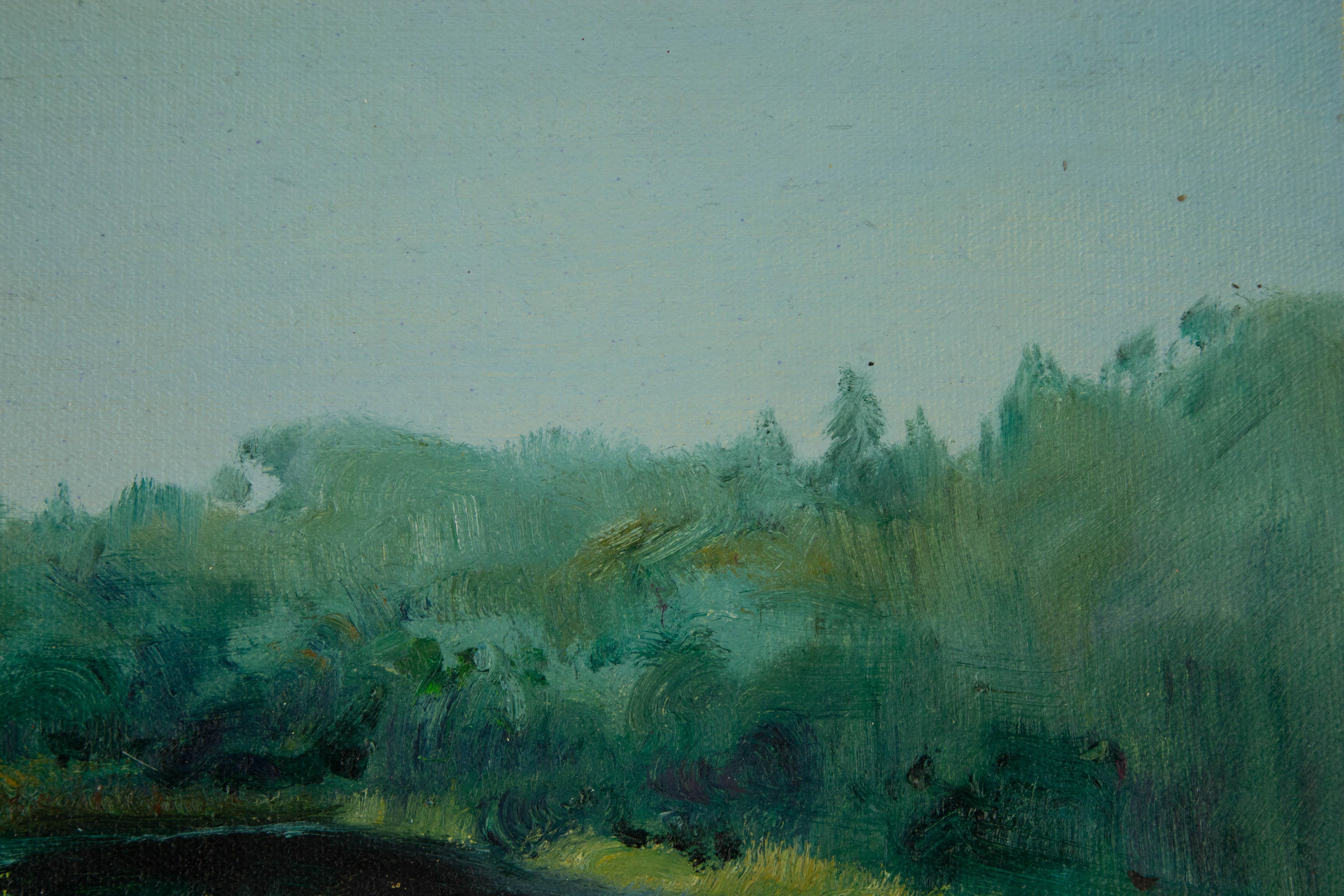Guoqiang Ning Landschaft Original Ölgemälde 
