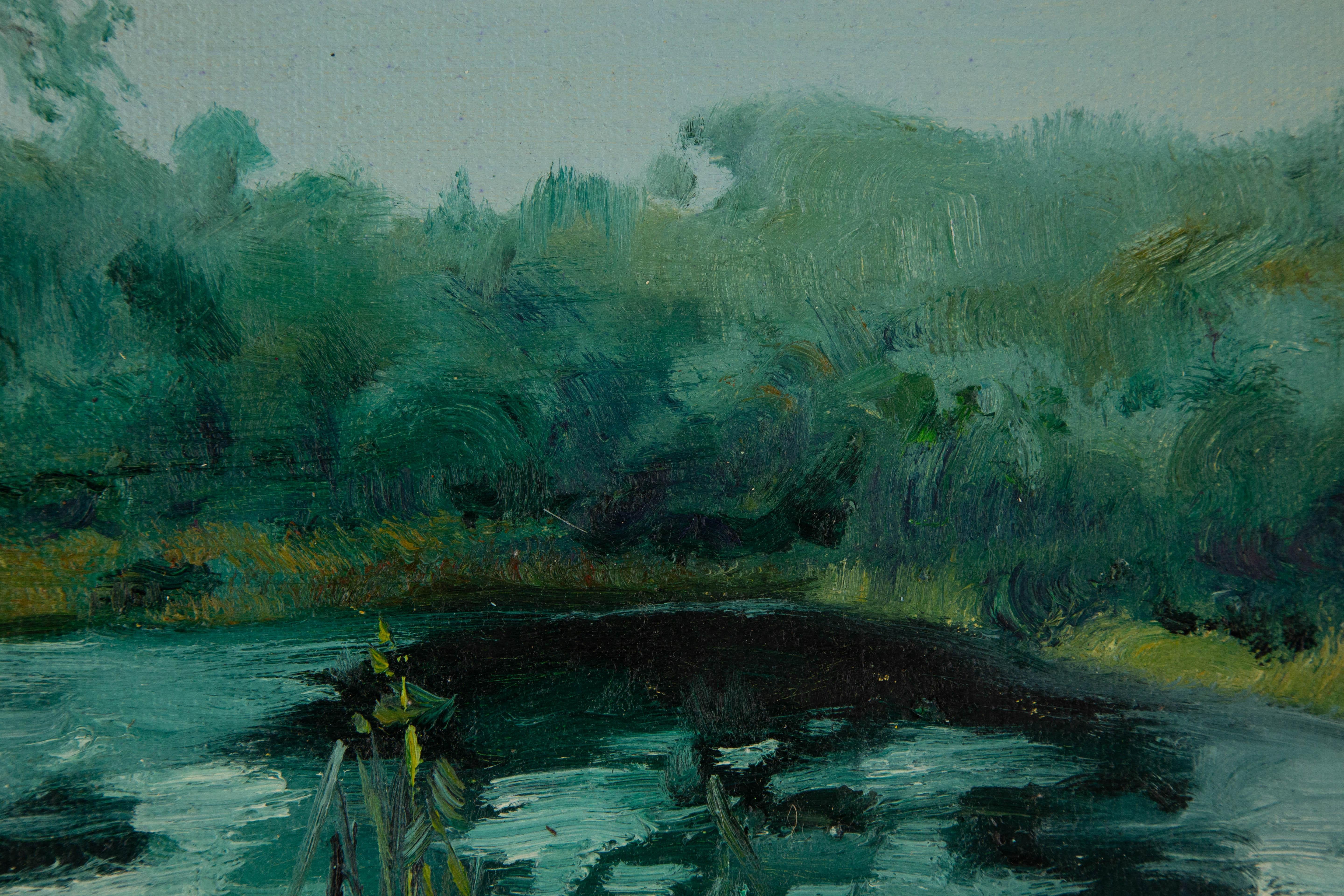 Guoqiang Ning Landschaft Original Ölgemälde 