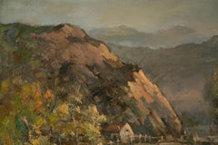 Guoqiang Ning Landscape Original Oil Painting "Mountains IV"