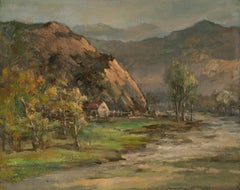 Guoqiang Ning Landschaft Original Ölgemälde "Berge IV"