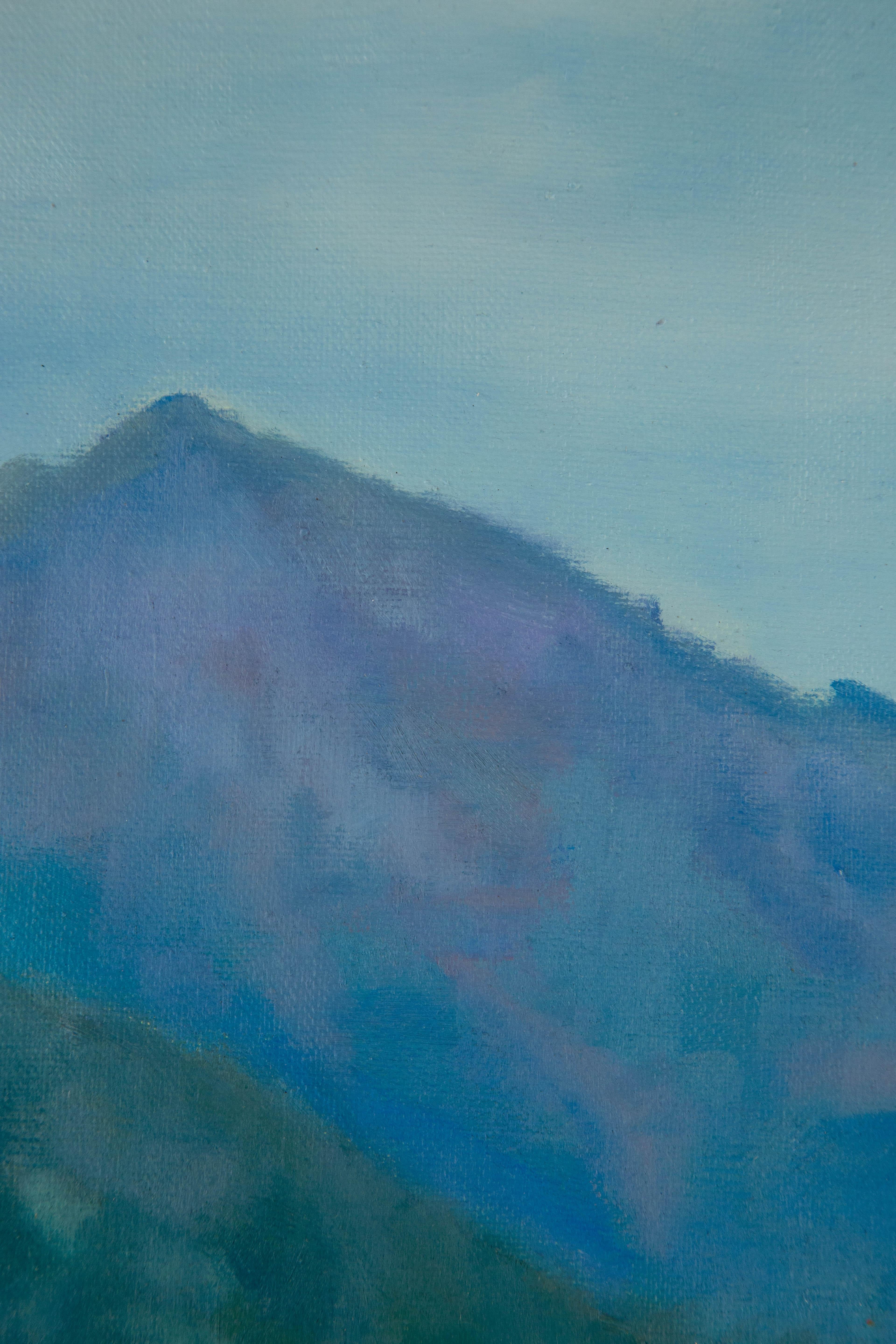Guoqiang Ning Landschaft Original Ölgemälde 