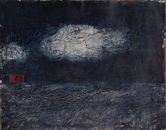Abstraktes Original-Ölgemälde auf Leinwand „Floating“, Guoxian Yu, Guoxian Yu