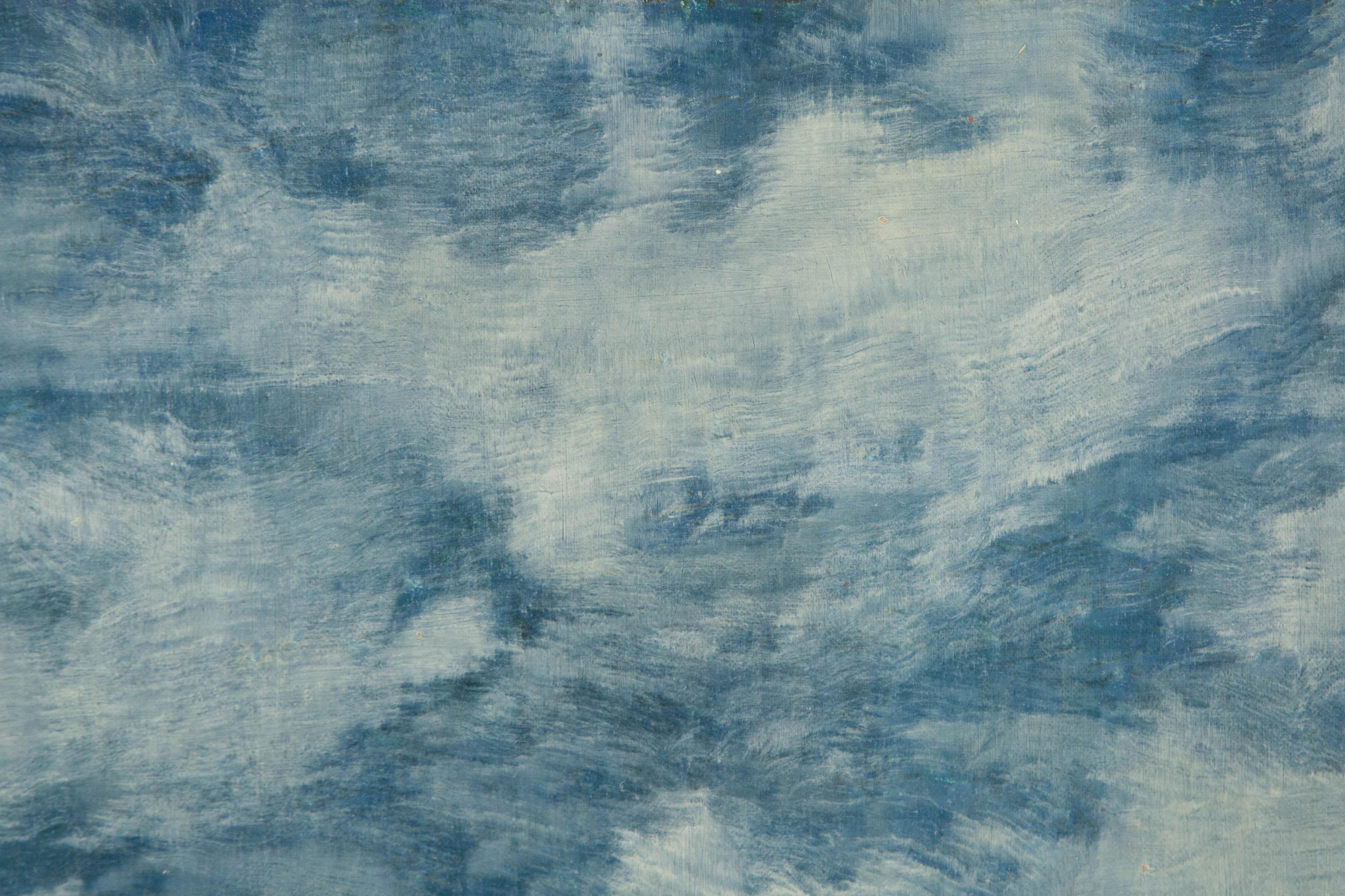 Guoxian Yu Paesaggio originale Olio su tela 
