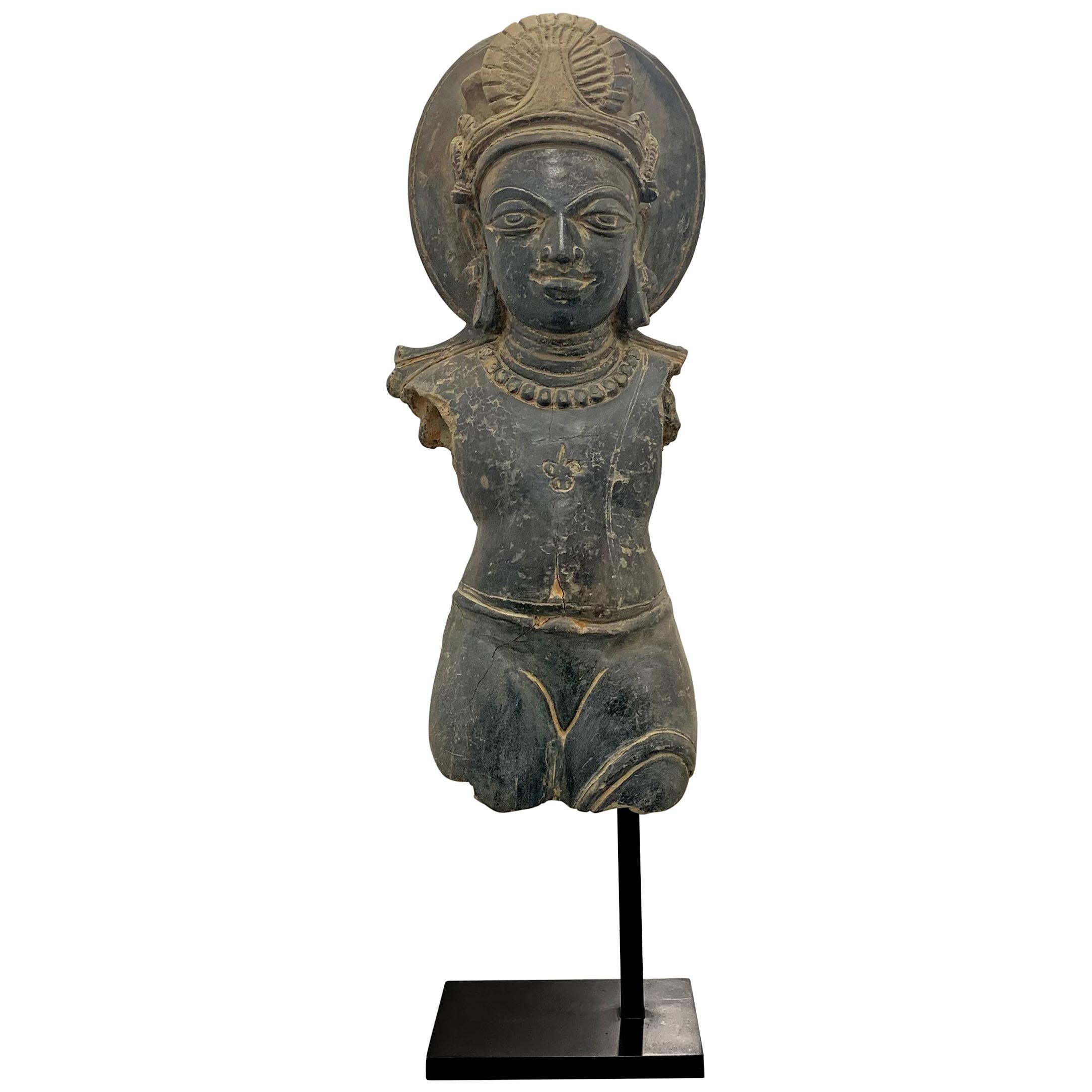 Gupta Empire Torso of Vishnu For Sale