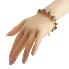 Gurhan 22K Yellow Gold Diamond and Moonstone Bracelet