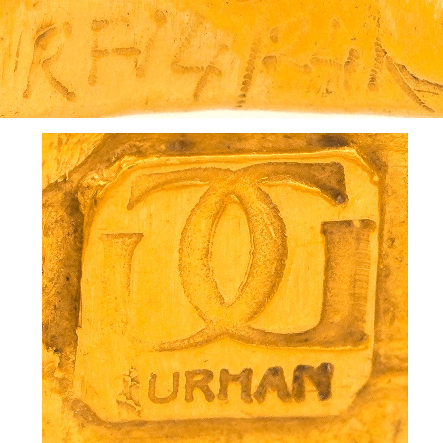 Women's or Men's Gurhan 24 Carat Hand Hammered Gold Ring