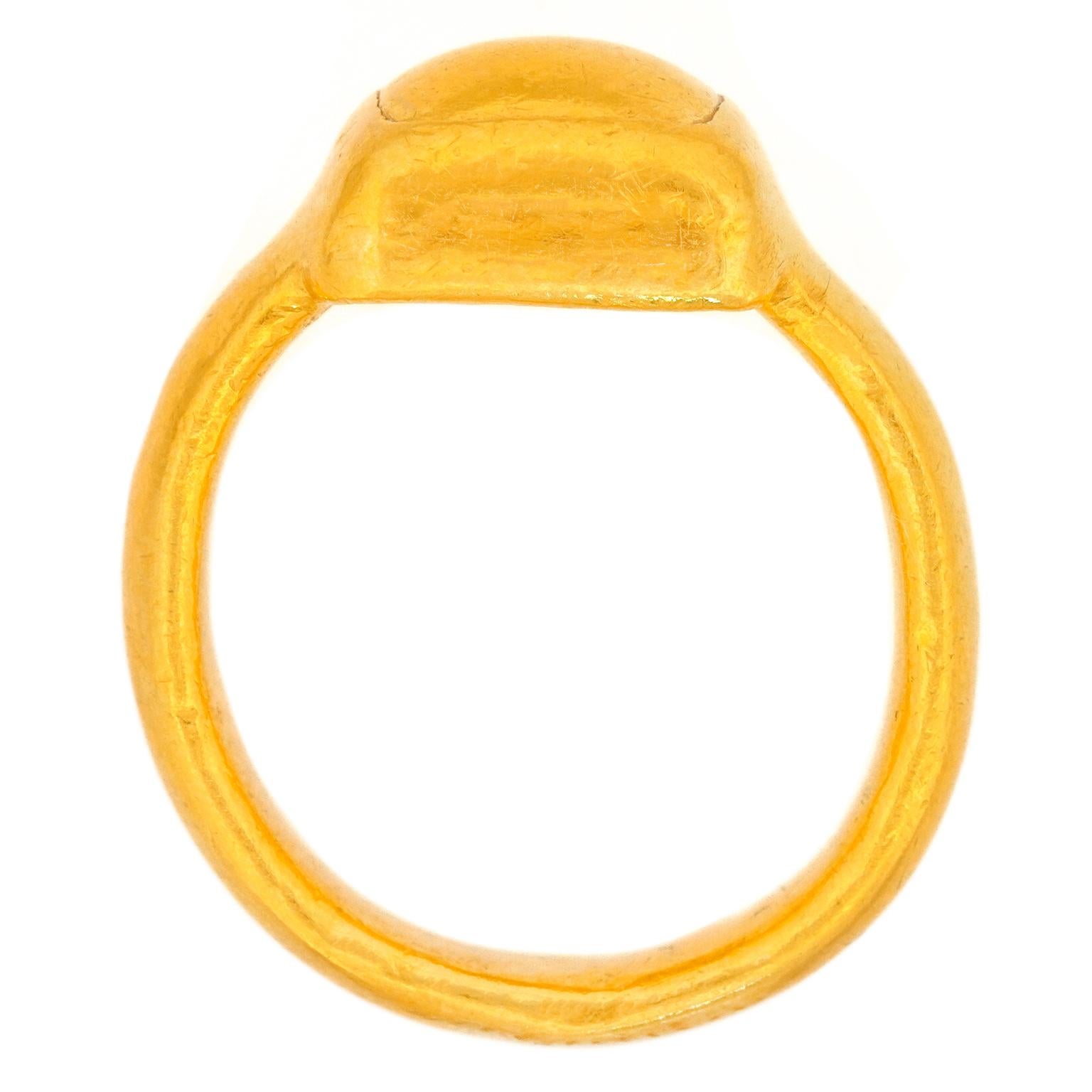 Gurhan 24 Carat Hand Hammered Gold Ring 4