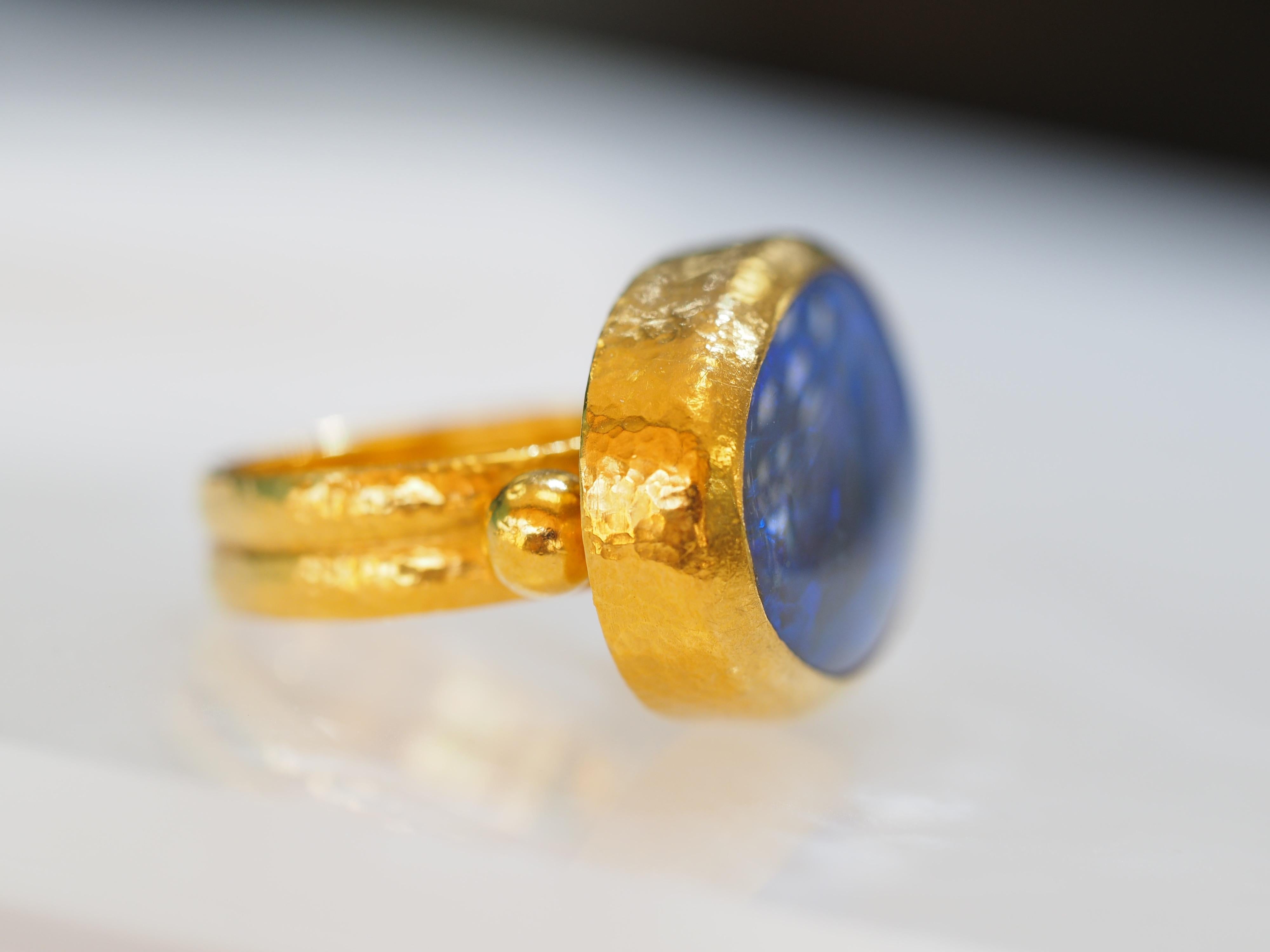 Oval Cut Gurhan 24 Karat Australian Opal Ring
