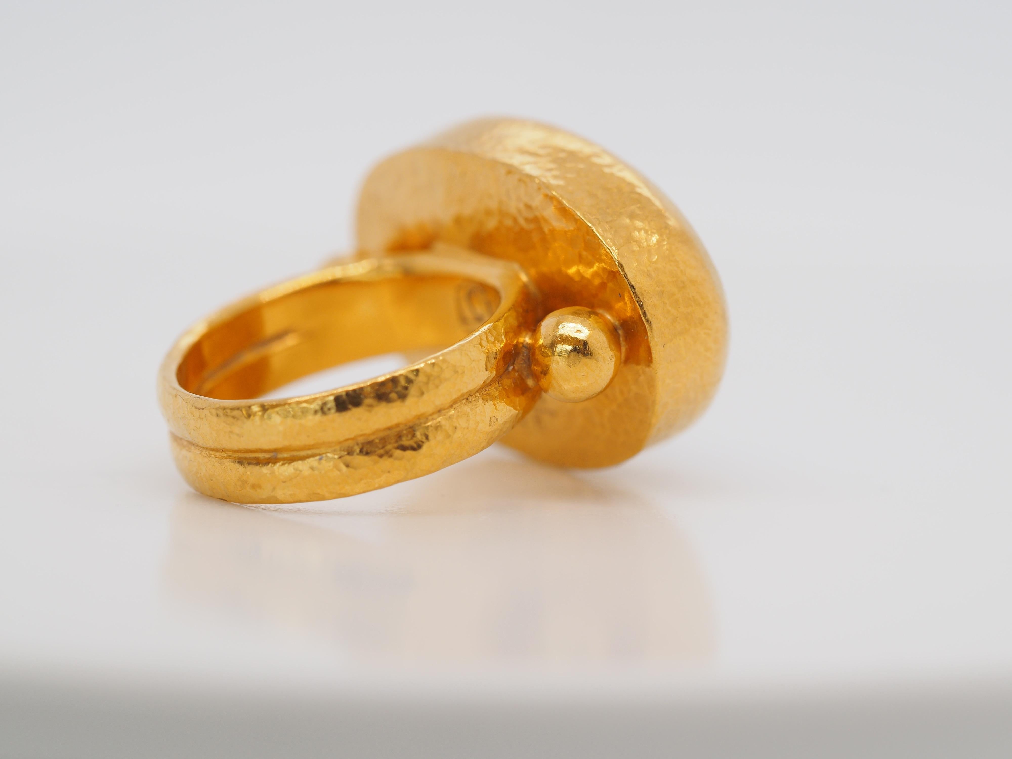 Women's or Men's Gurhan 24 Karat Australian Opal Ring
