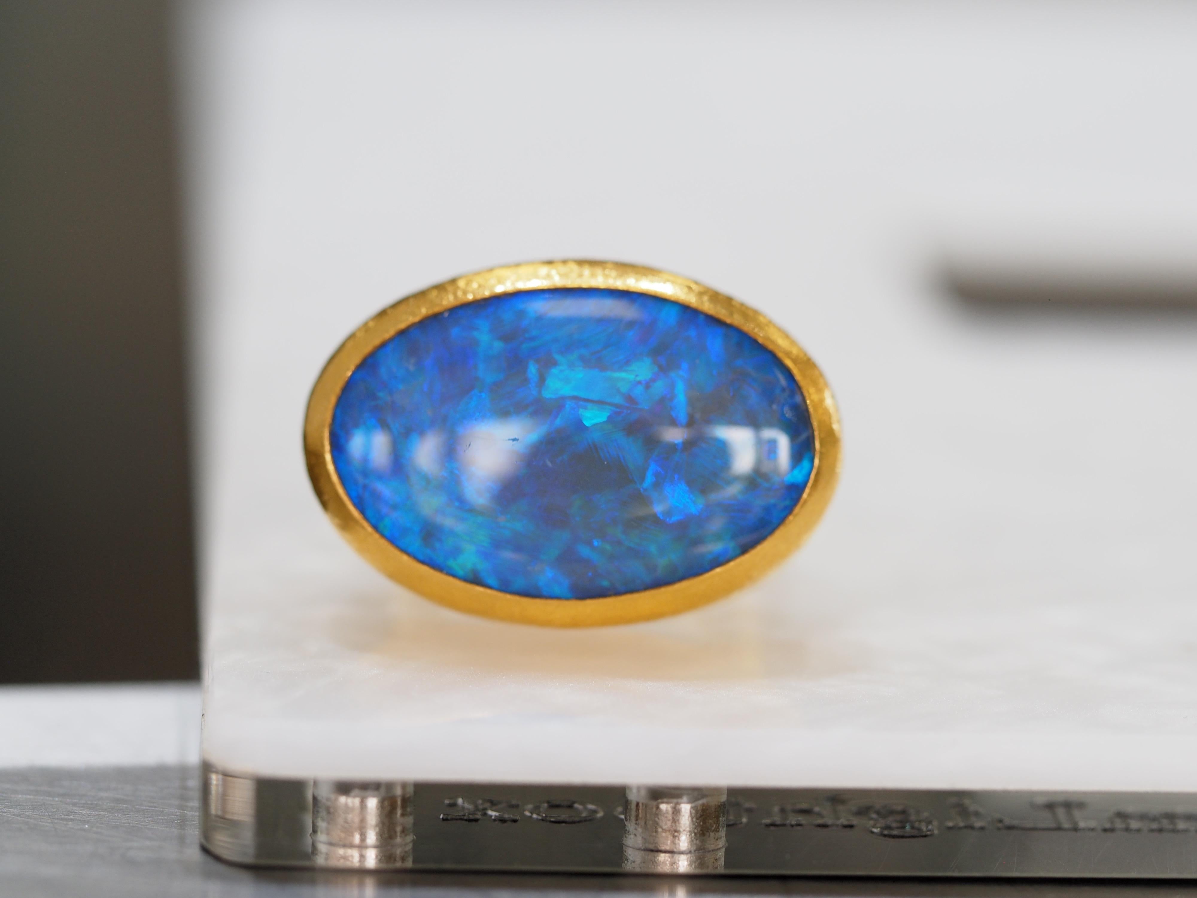 Gurhan 24 Karat Australian Opal Ring 1